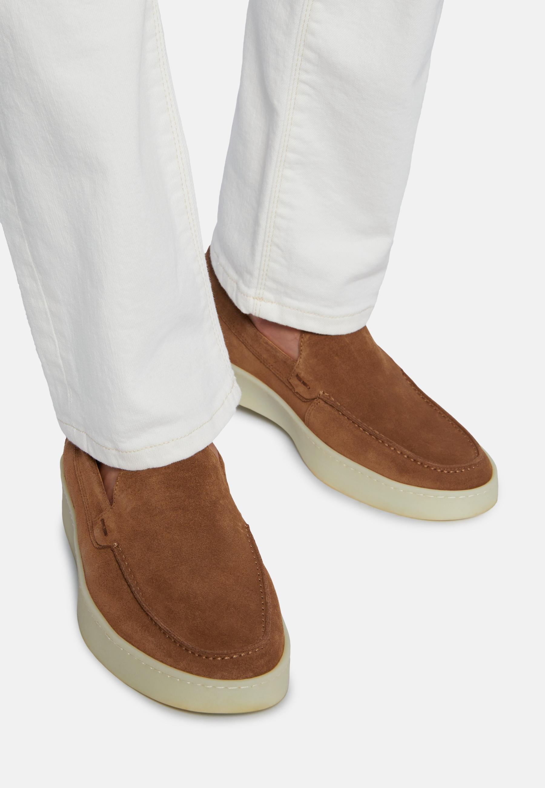 Suede Loafers Brown, 3901_BROW, large image number 0