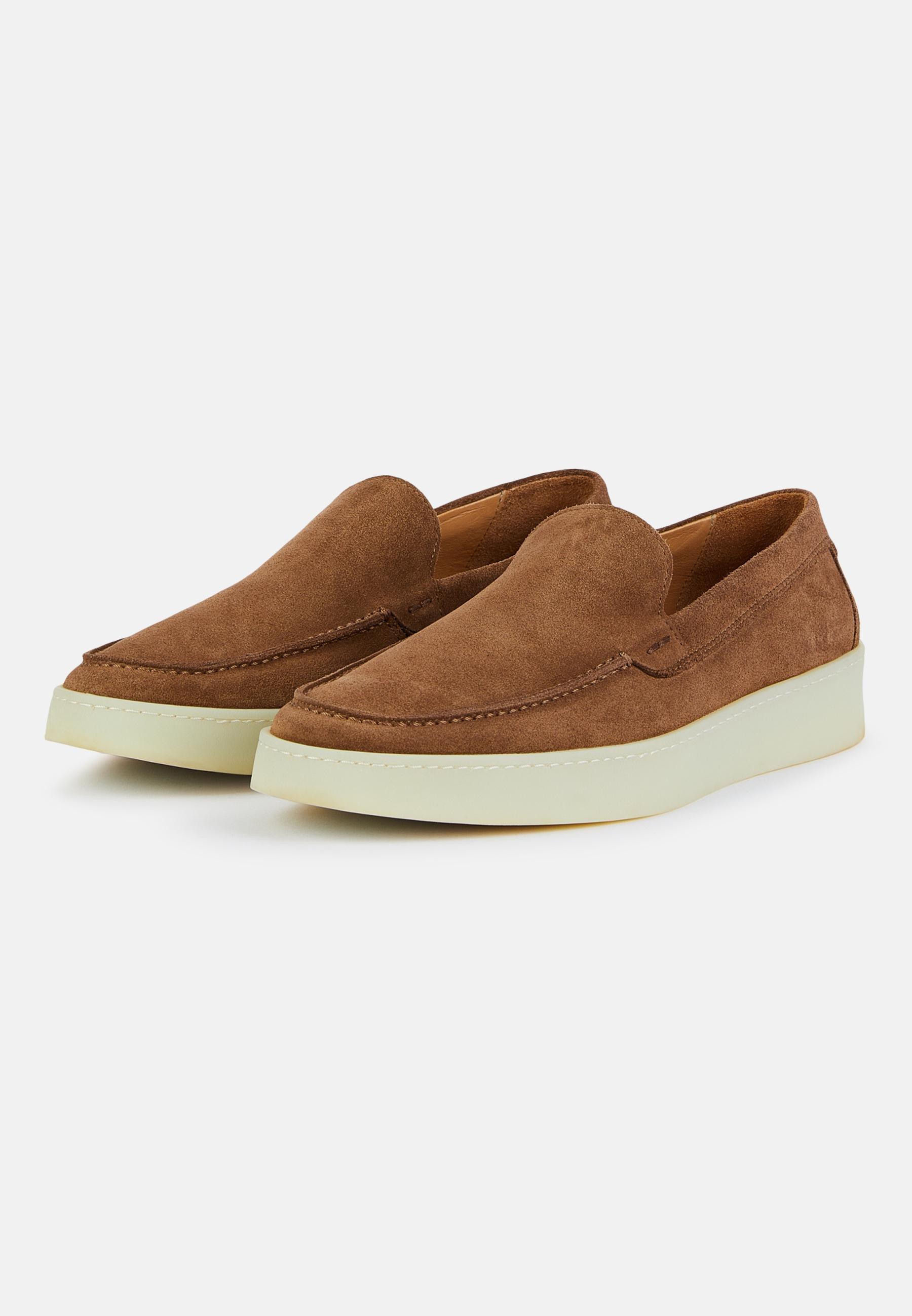 Suede Loafers Brown, Brown, large image number 1