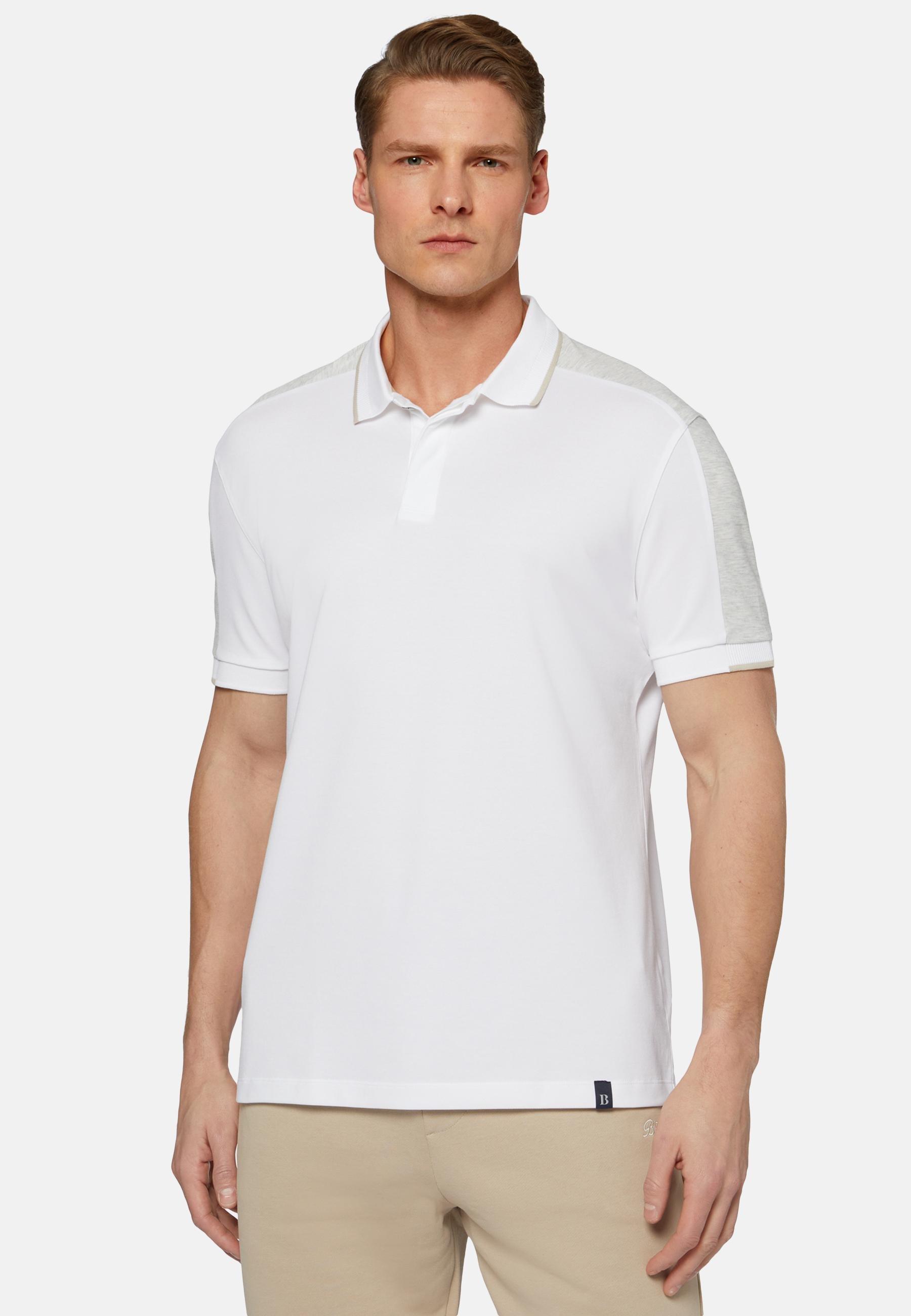 High-Performance Pique Polo Shirt White, White, large image number 0