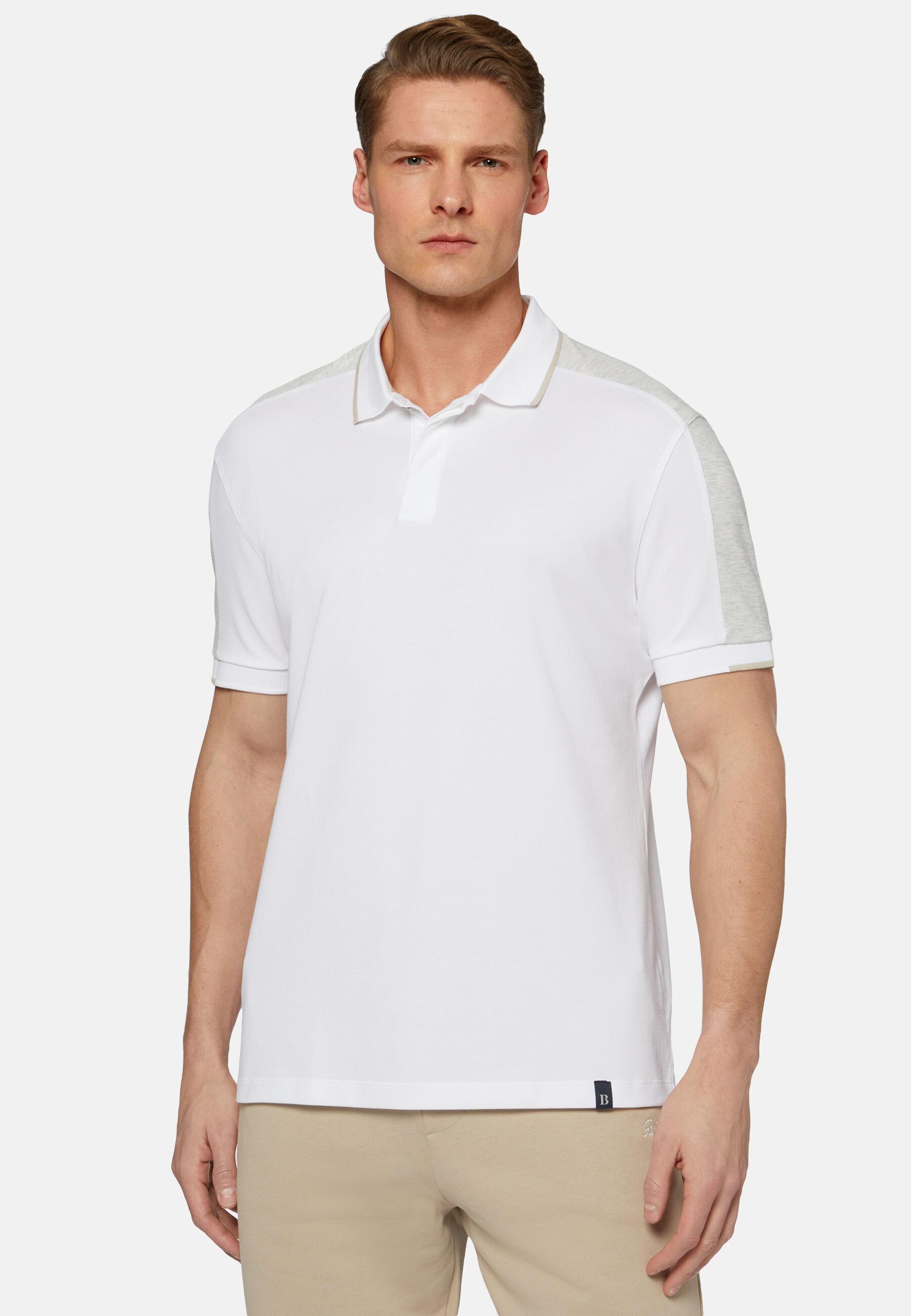 High-Performance Pique Polo Shirt White, White, large image number 0