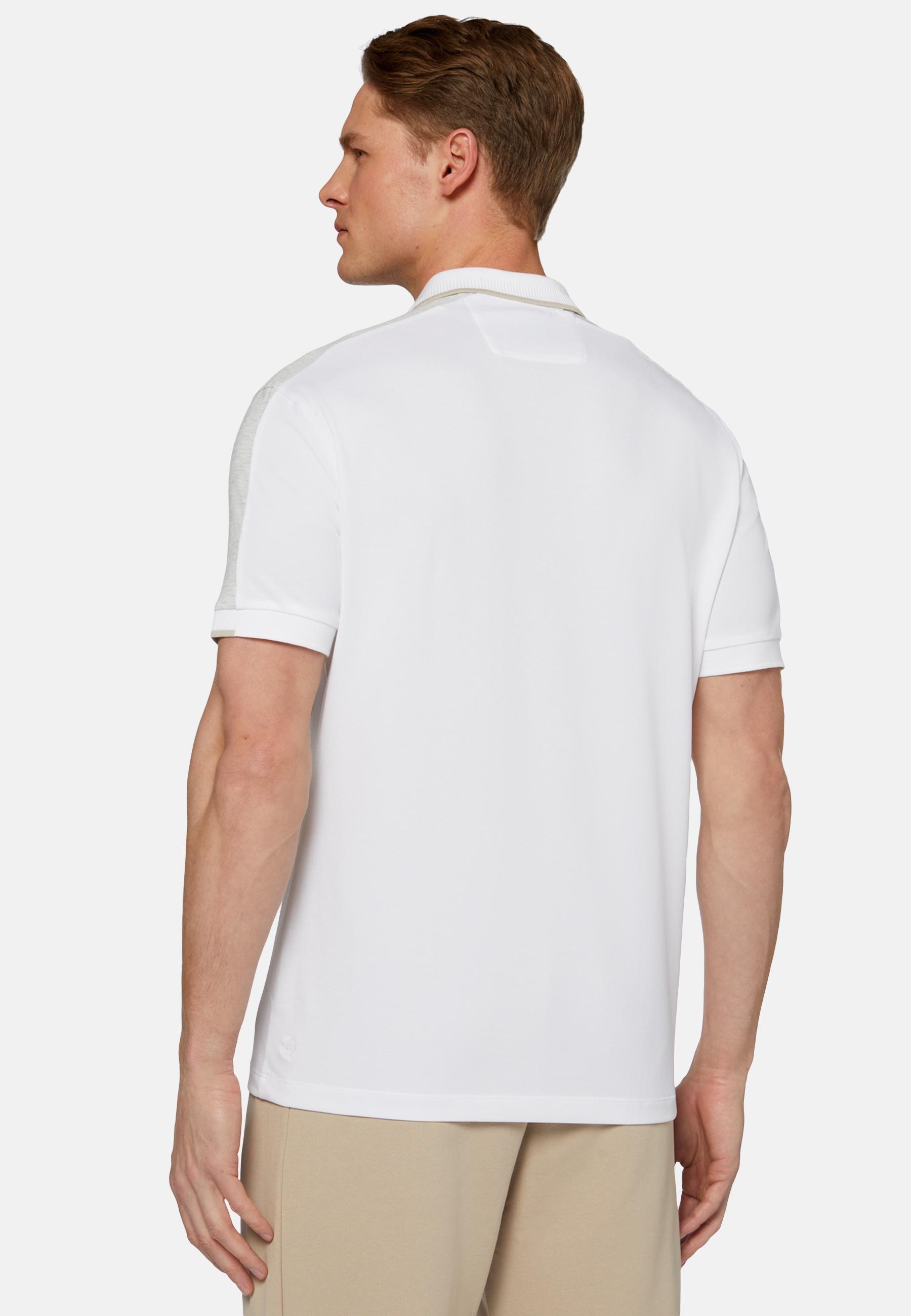 High-Performance Pique Polo Shirt White, White, large image number 3