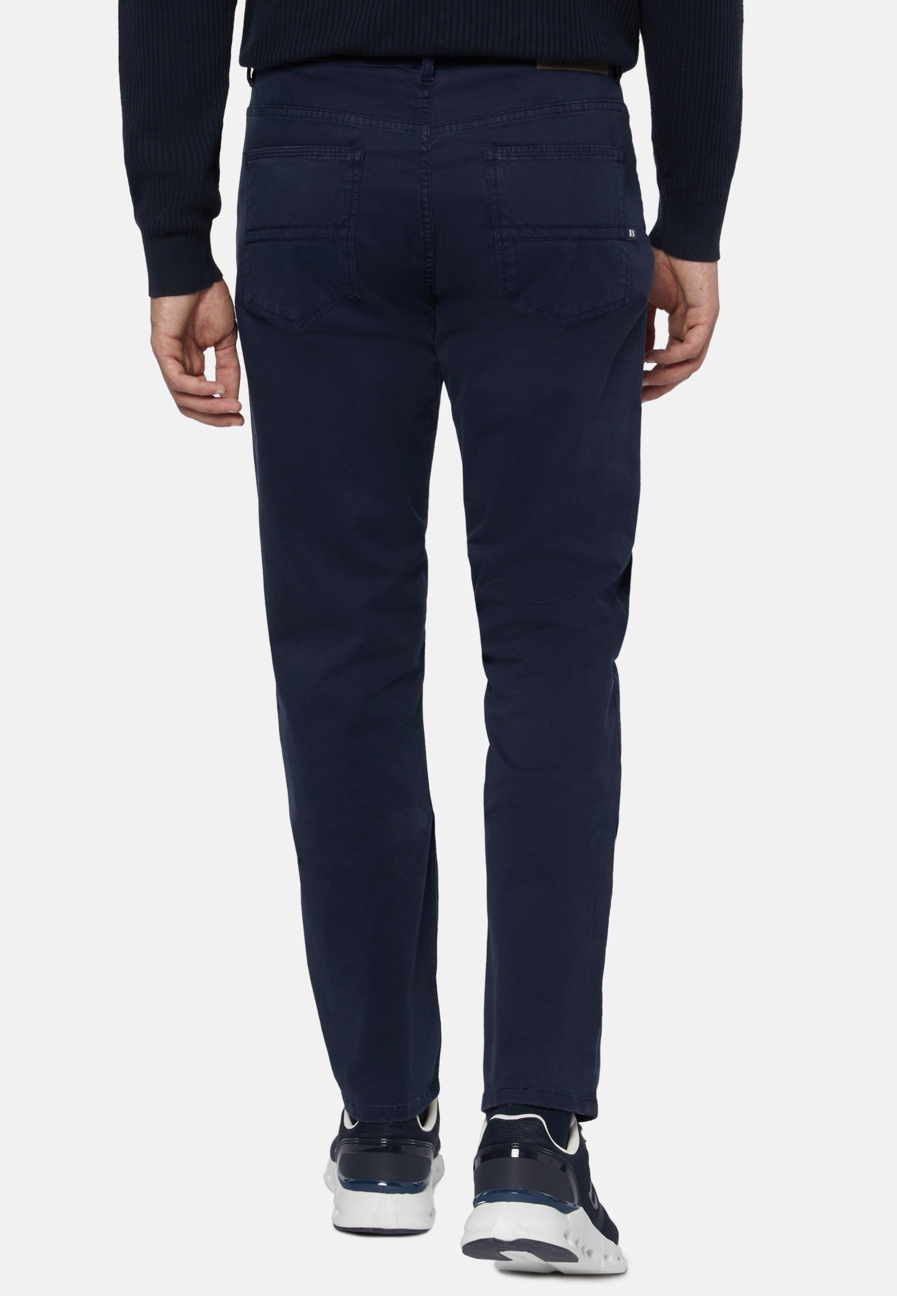 Stretch Cotton Jeans Navy, , large image number 2