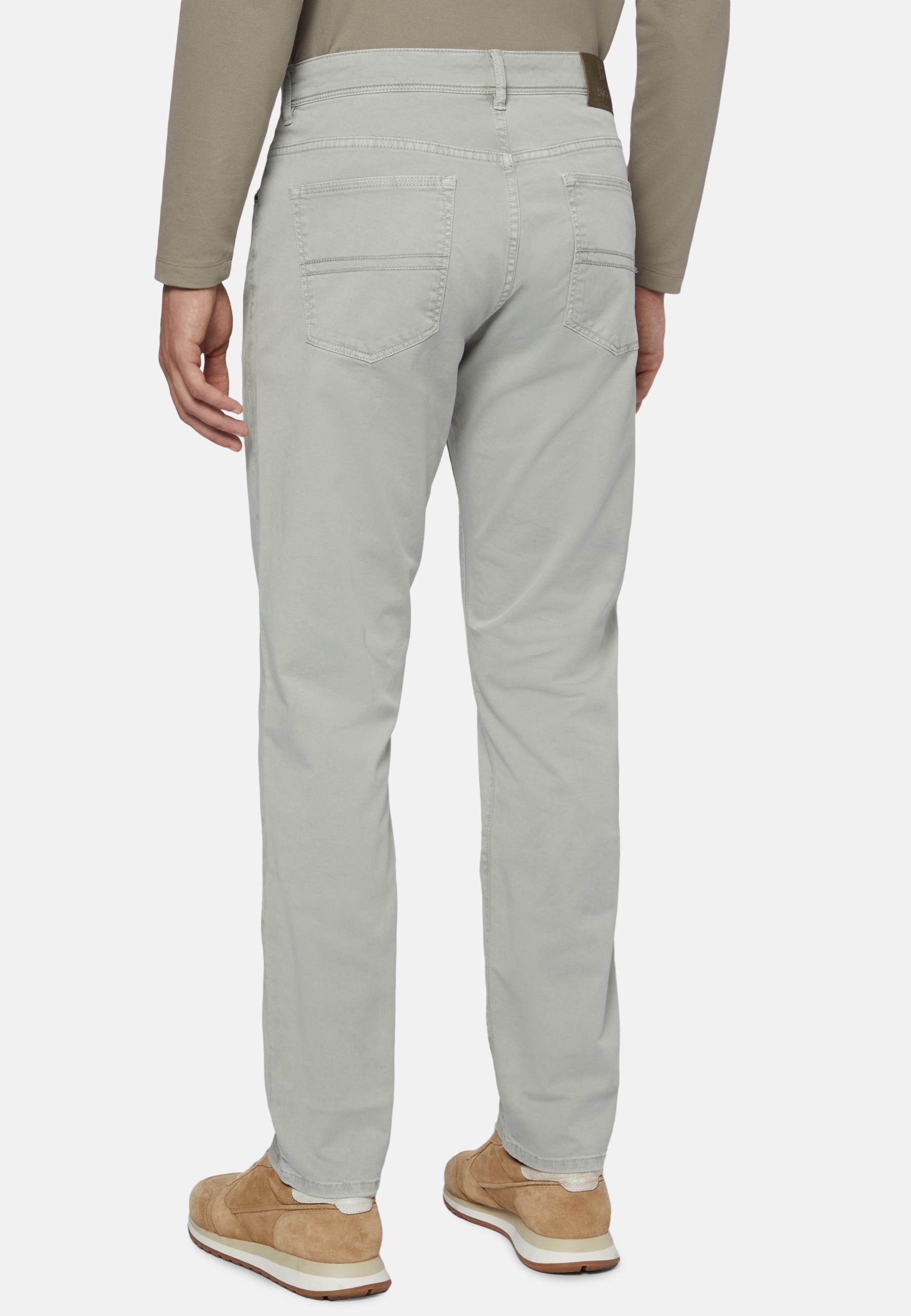 Stretch Cotton Jeans Green, Green, large image number 4