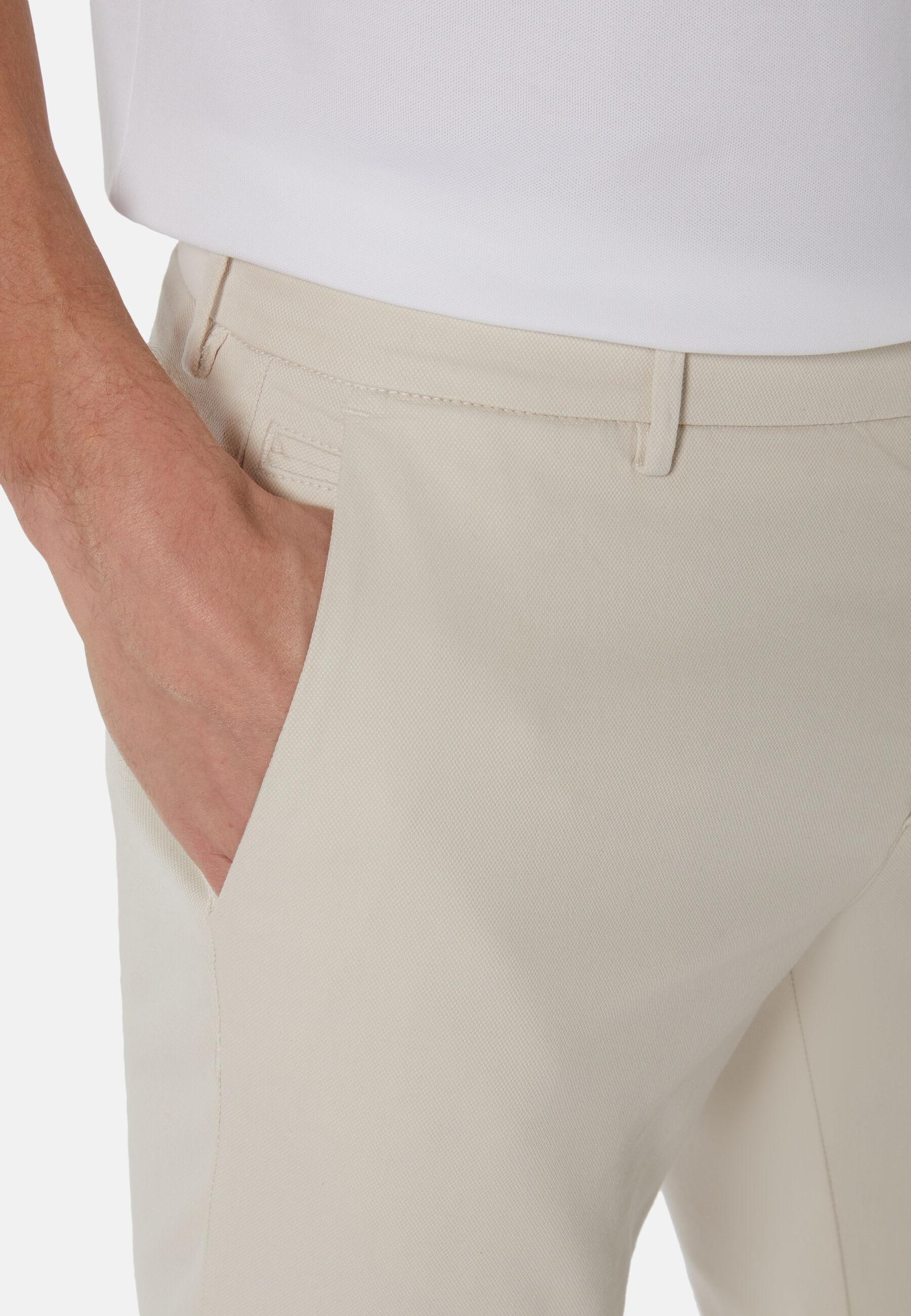 Stretch Trousers Cream, Cream, large image number 3