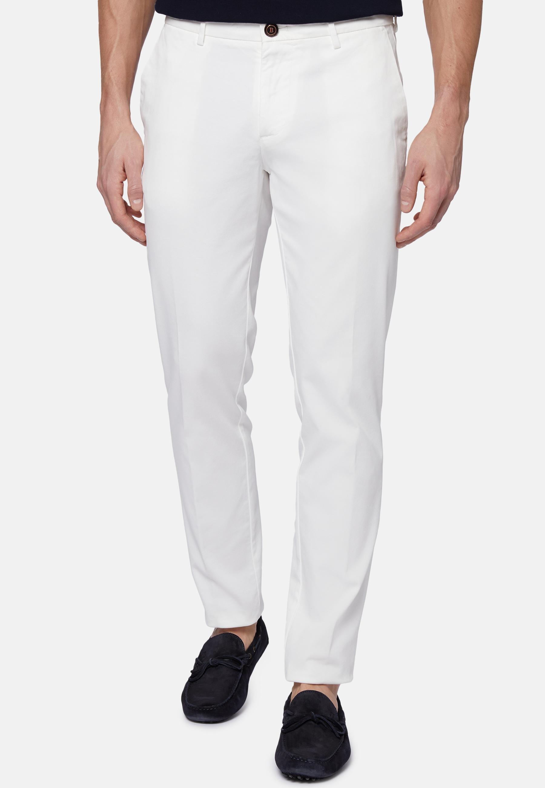 Stretch Trousers White, White, medium