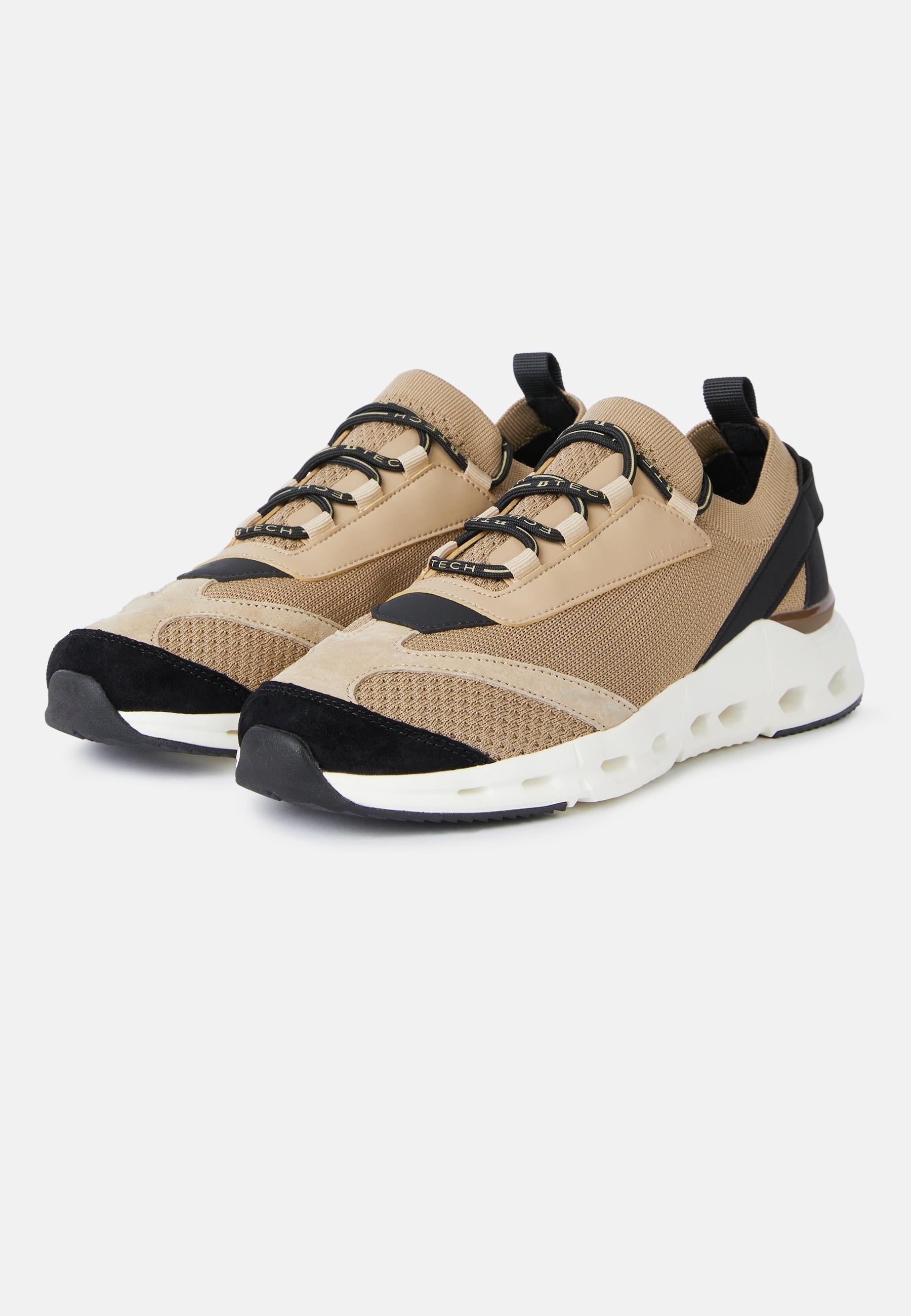 Tech Sneakers In Jersey Beige, Beige, large image number 2