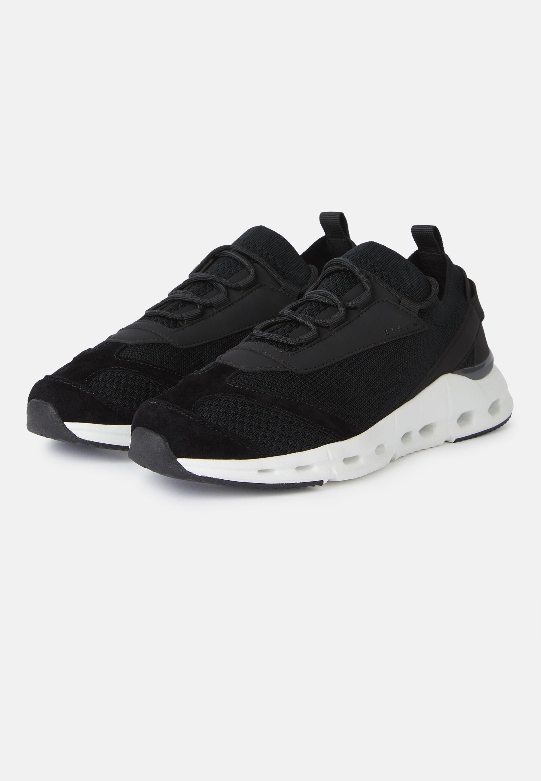 Tech Sneakers In Jersey Black, Black, large image number 3