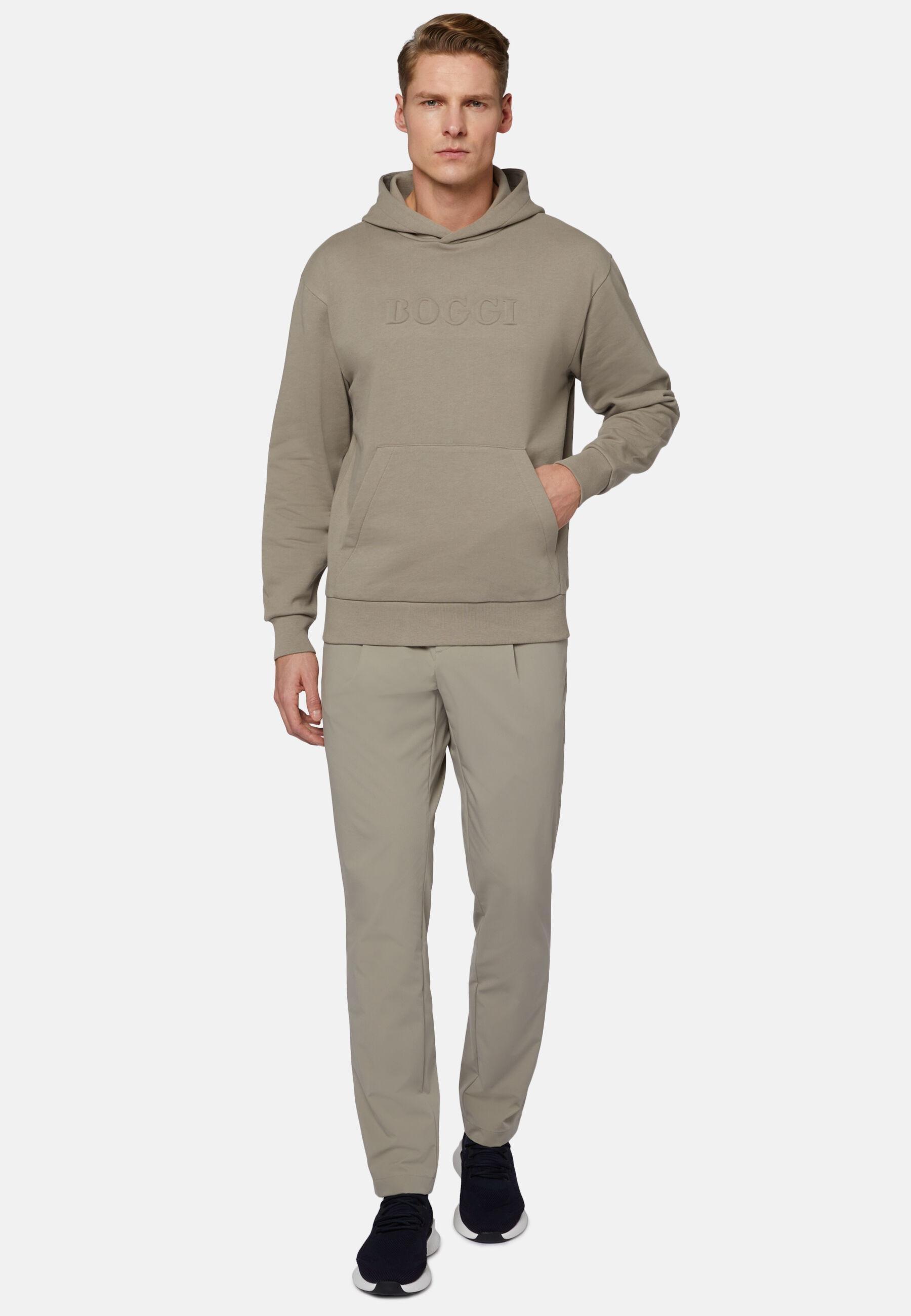 B-Tech Stretch Nylon Trousers Beige, Taupe, large image number 1