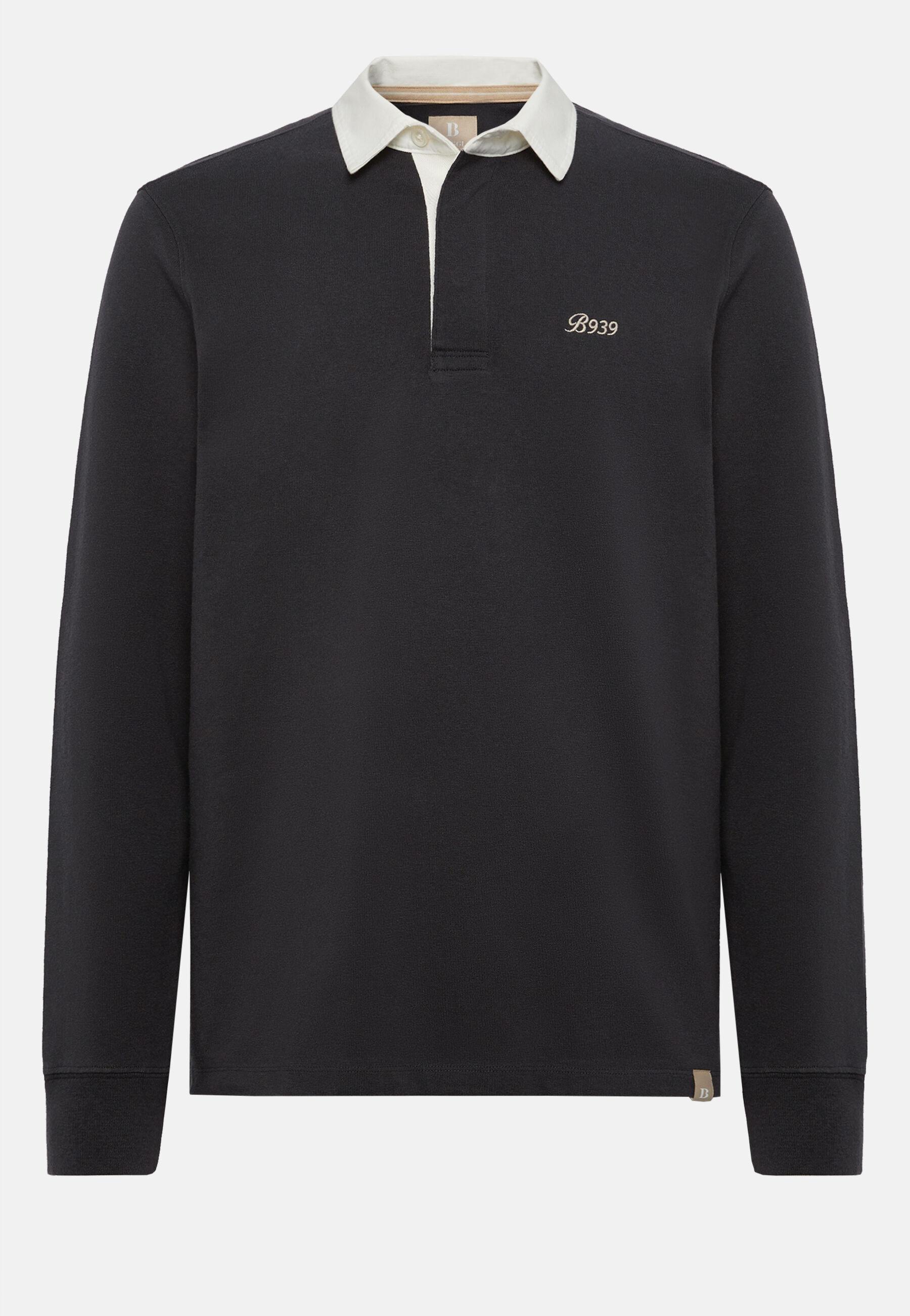 Cotton Polo Shirt Black, 3901_BLAC, large image number 7