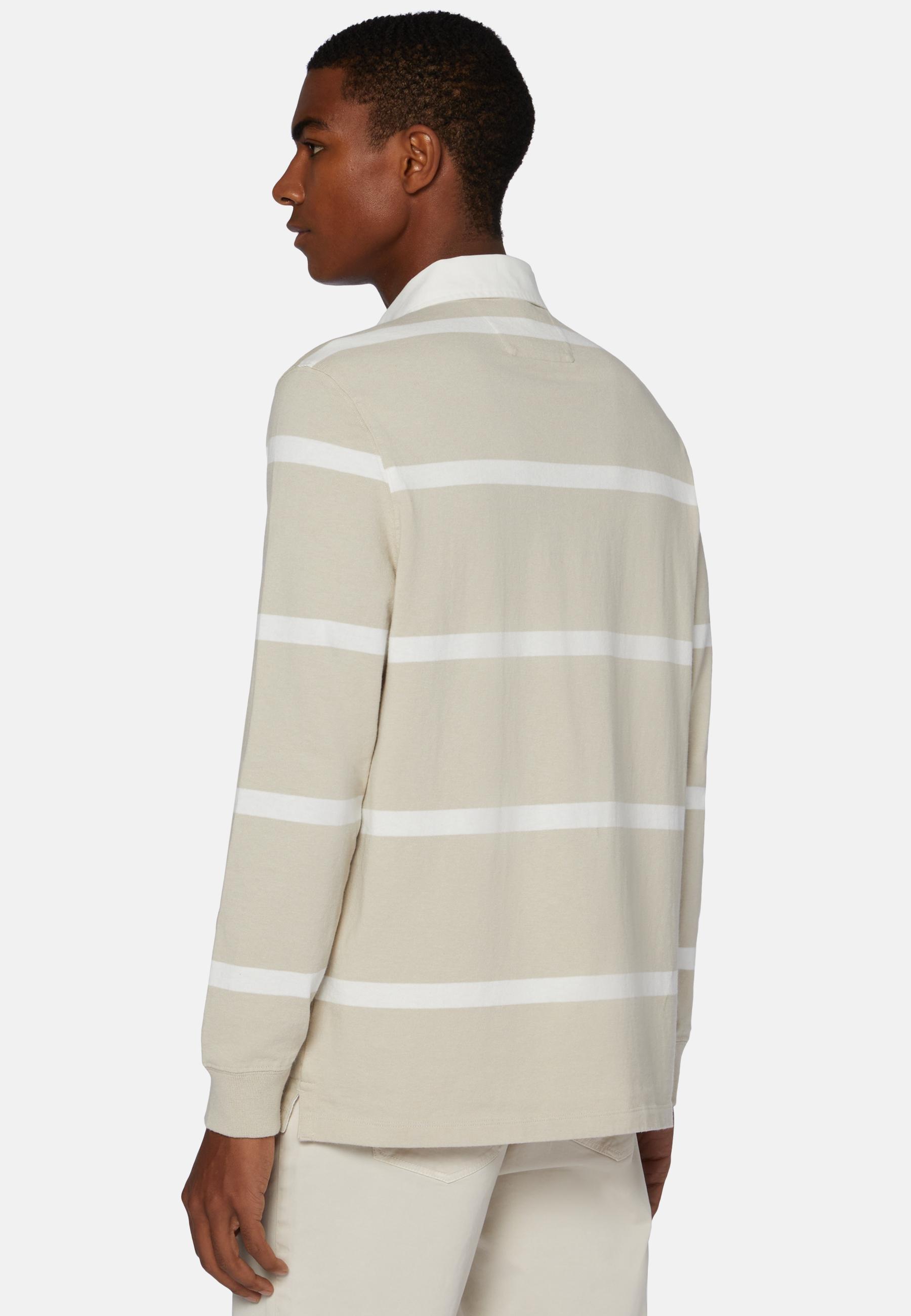 Cotton Polo Shirt Beige, , large image number 2