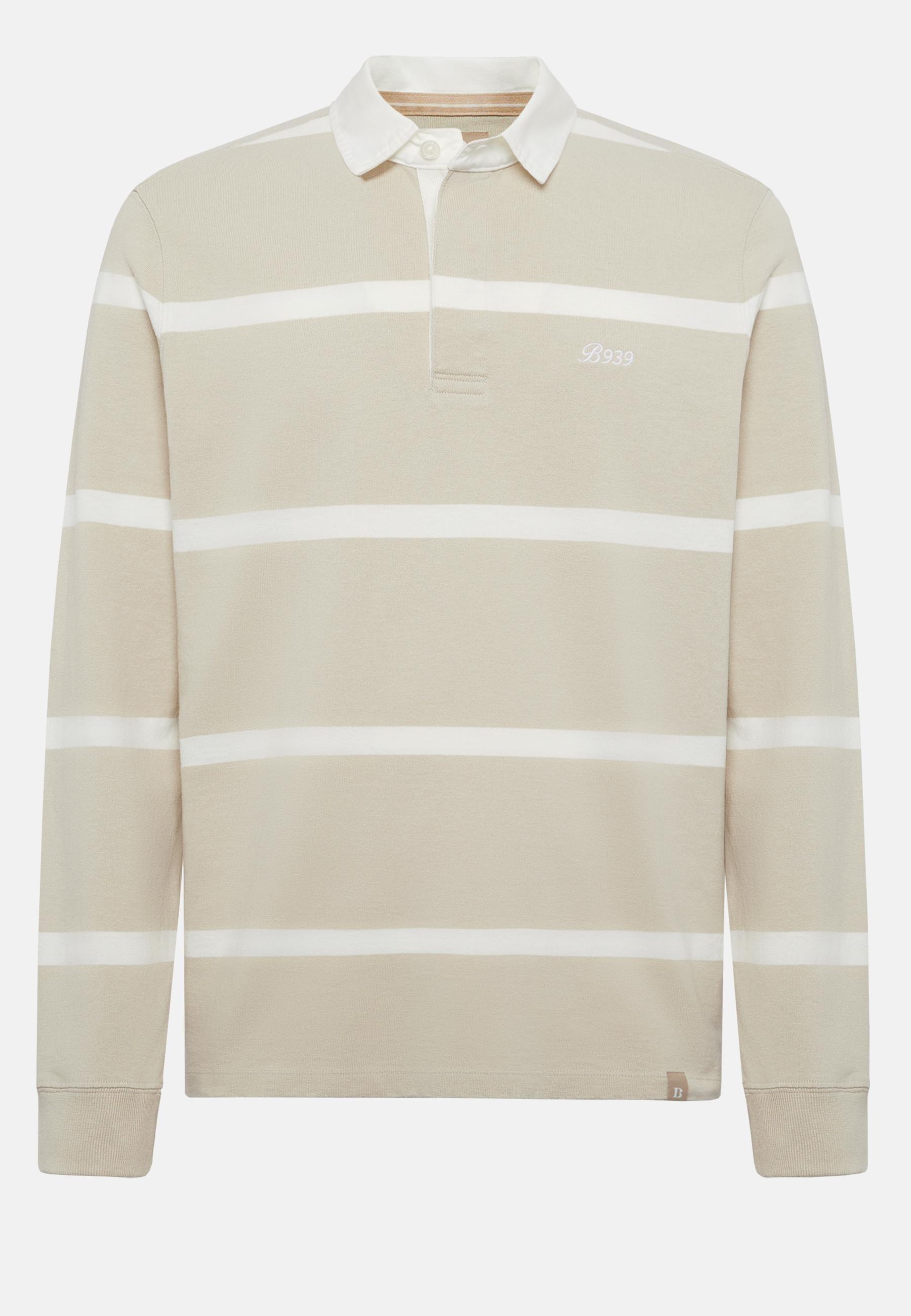 Cotton Polo Shirt Beige, , large image number 3