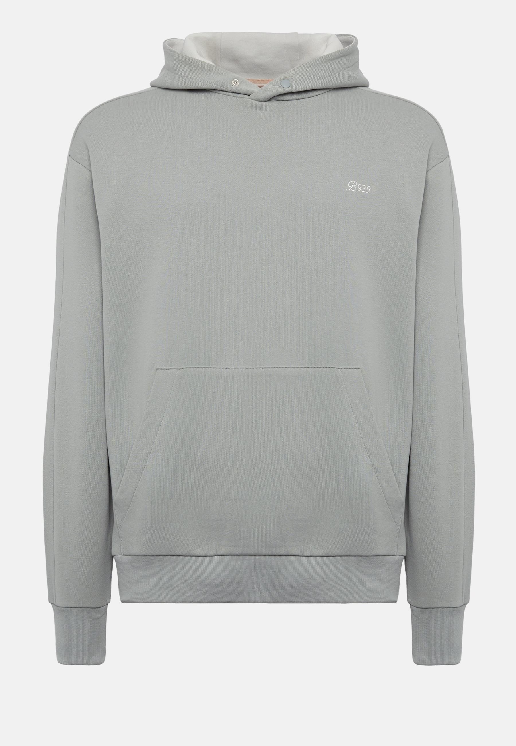 Hooded Sweatshirt In Organic Cotton Blend Green, , large image number 3