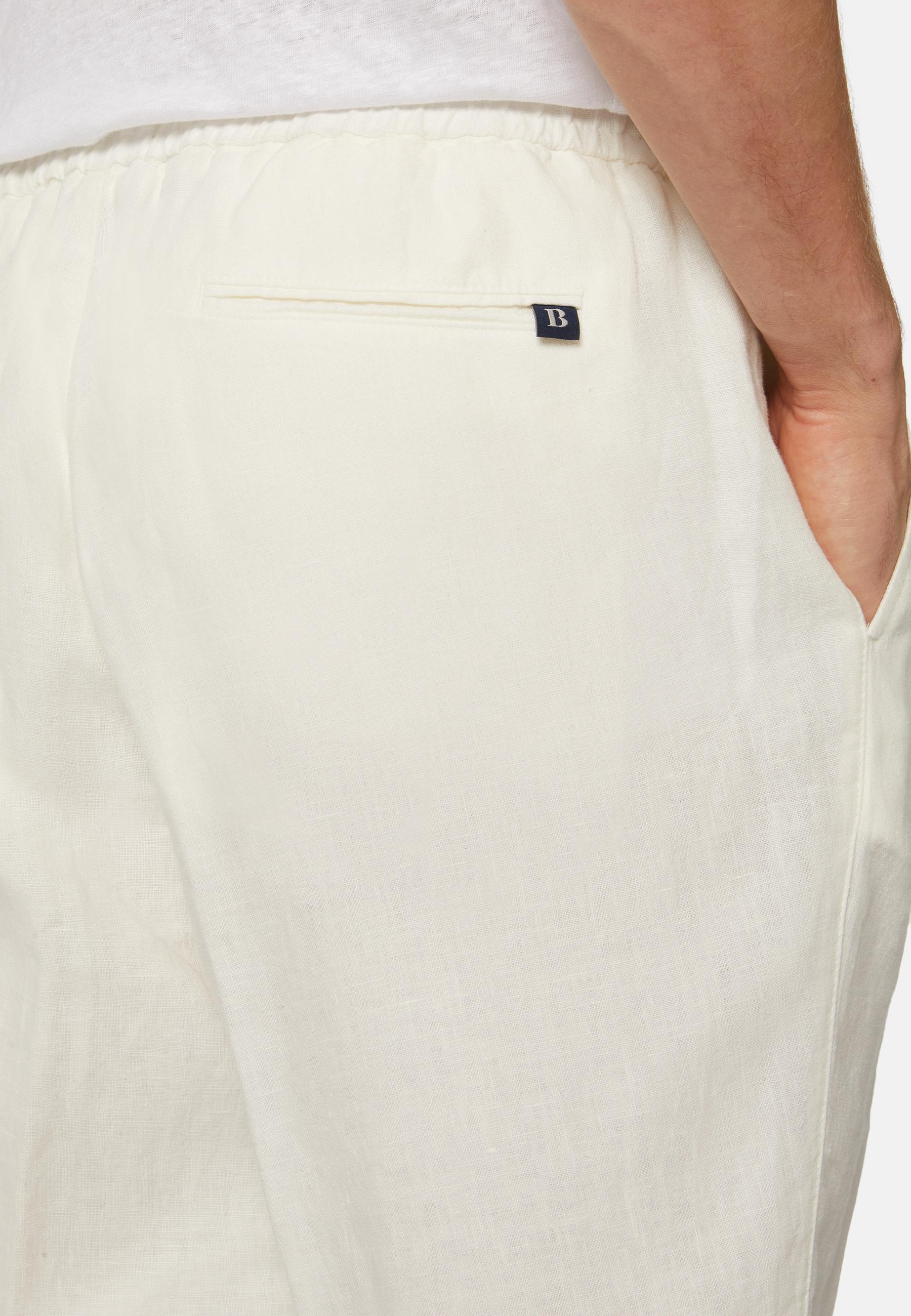 Boggi Milano - White City Linen Trousers