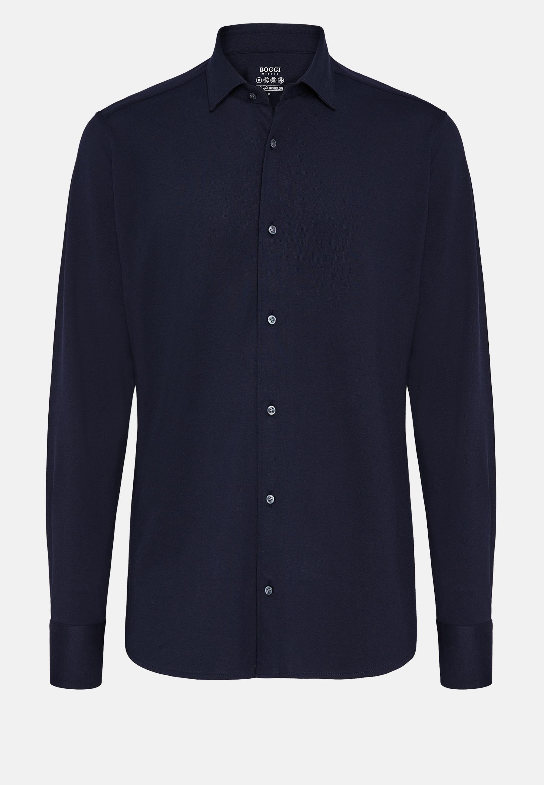 Navy Performance Pique Polo Shirt, , large image number 4