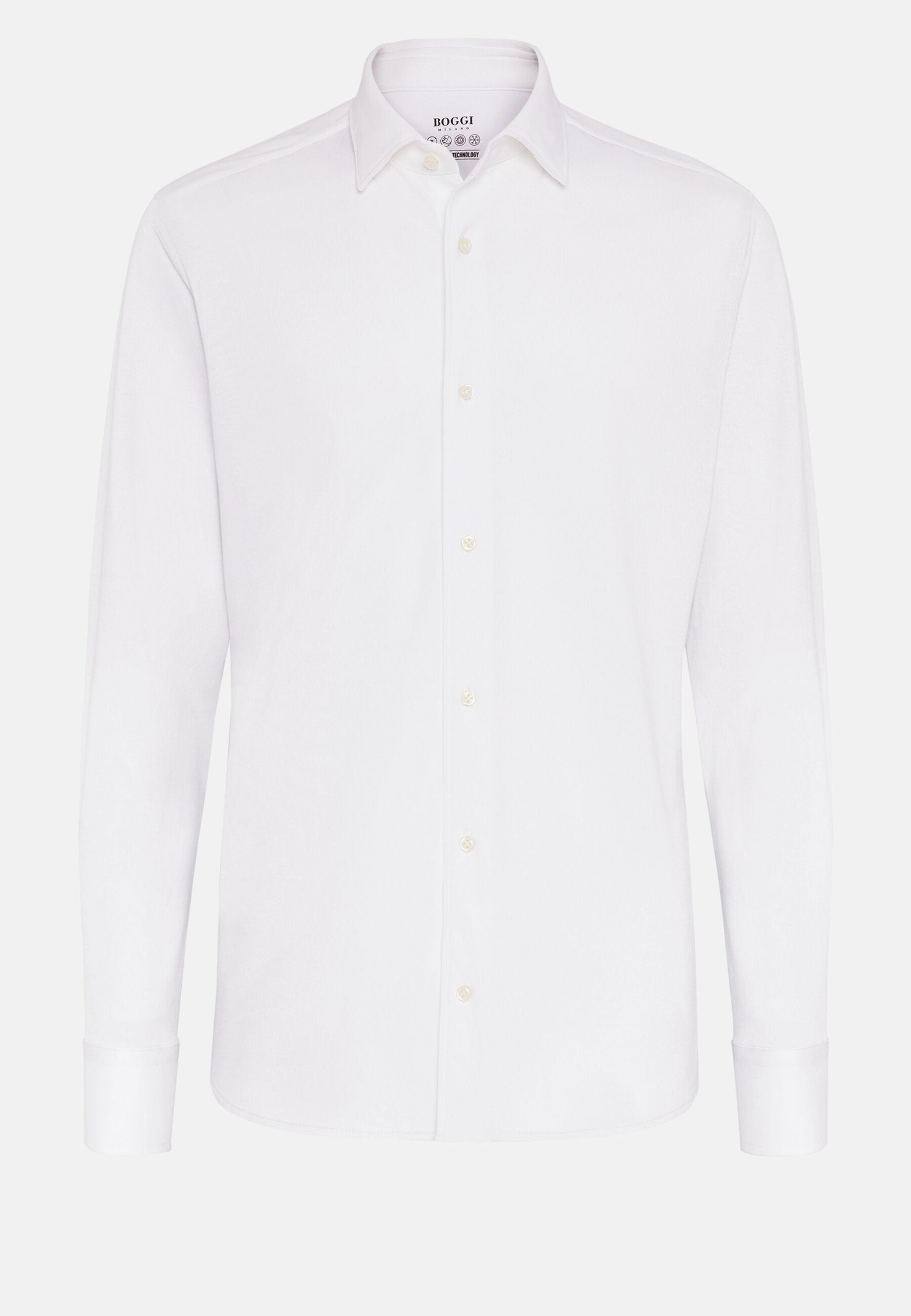 Polo Shirt in Performance Piqu&eacute;, White, White, large image number 9