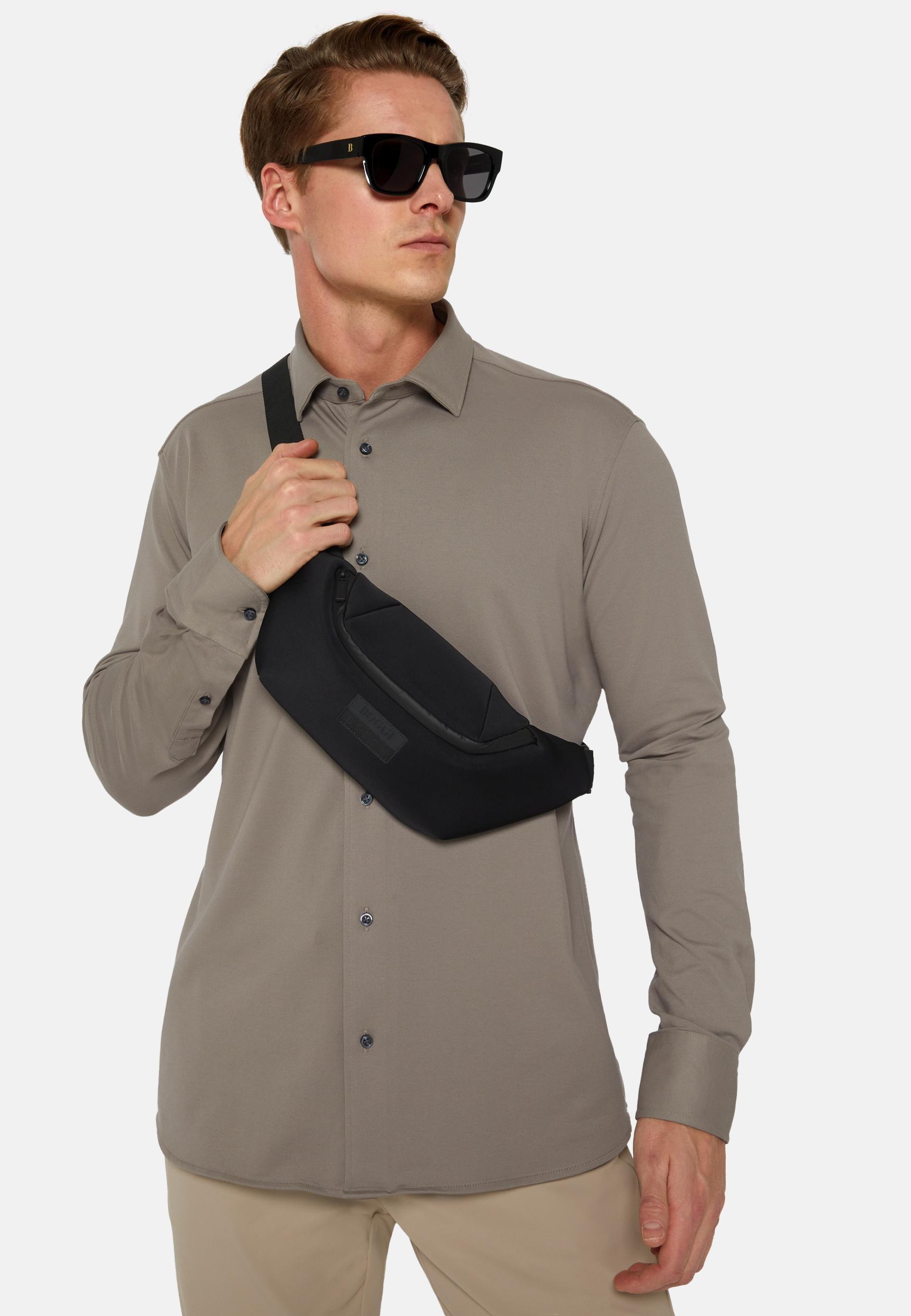 Black Technical Fabric Belt Bag, 3901_BLAC, large image number 0