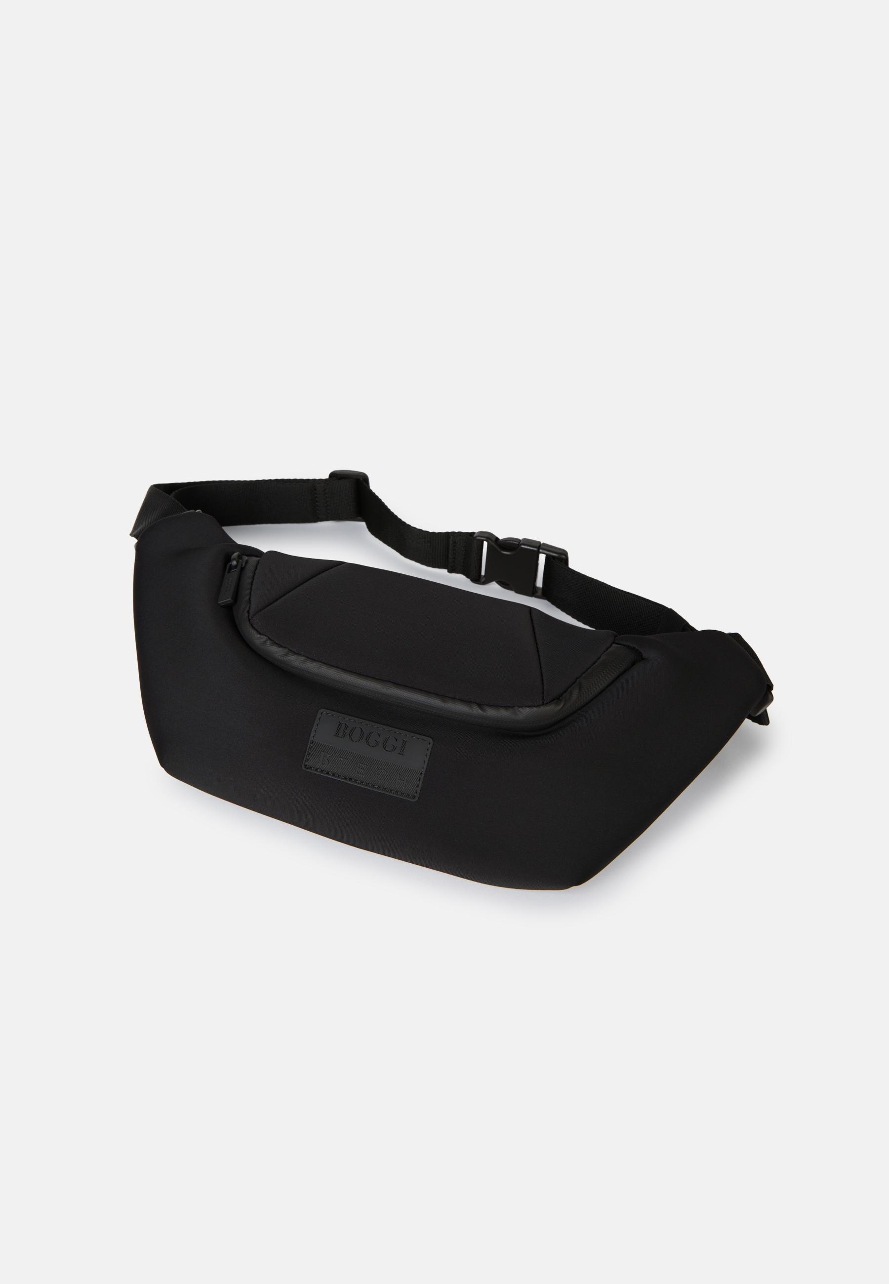 Boggi Milano - Black Technical Fabric Belt Bag