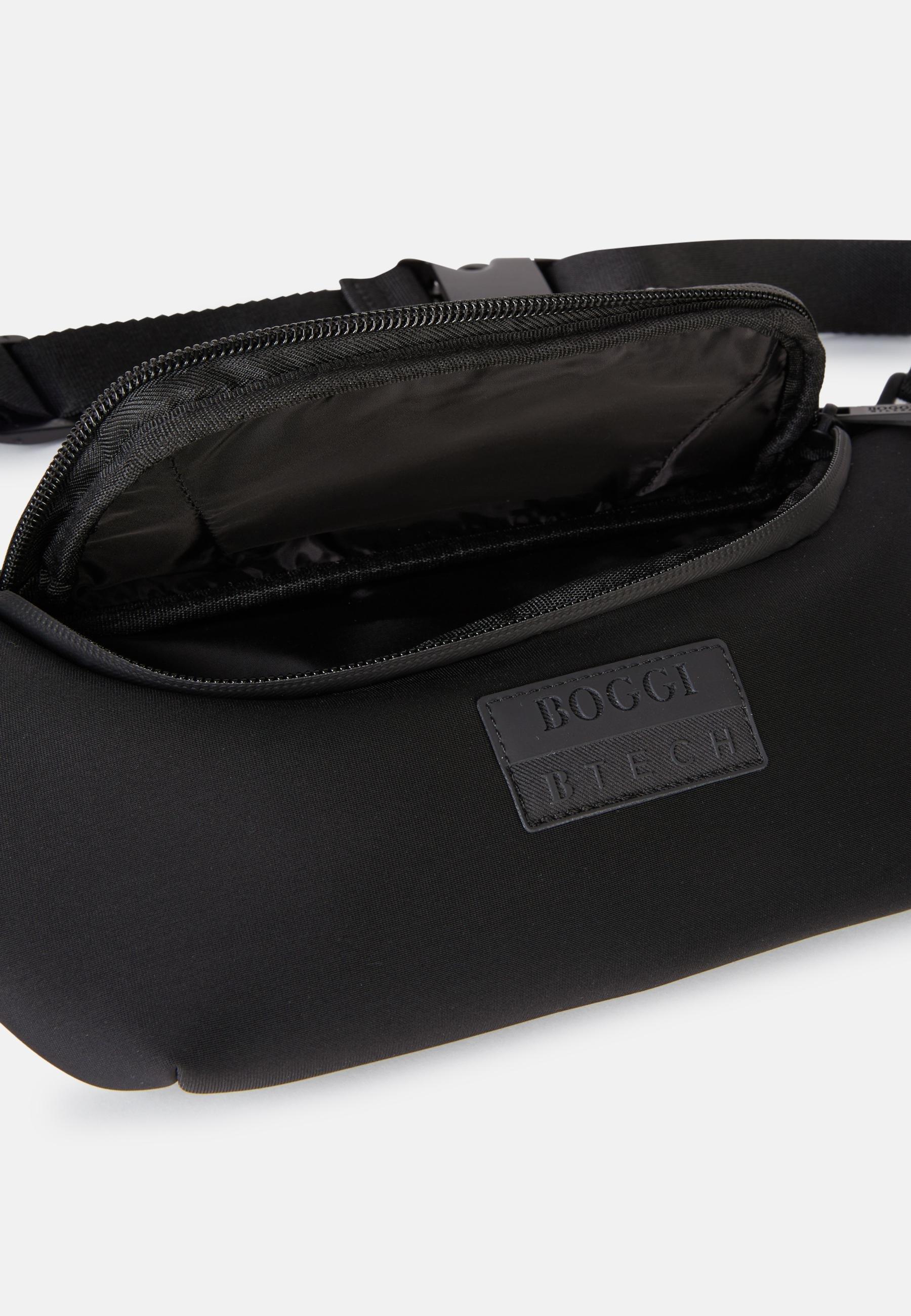 Boggi Milano - Black Technical Fabric Belt Bag