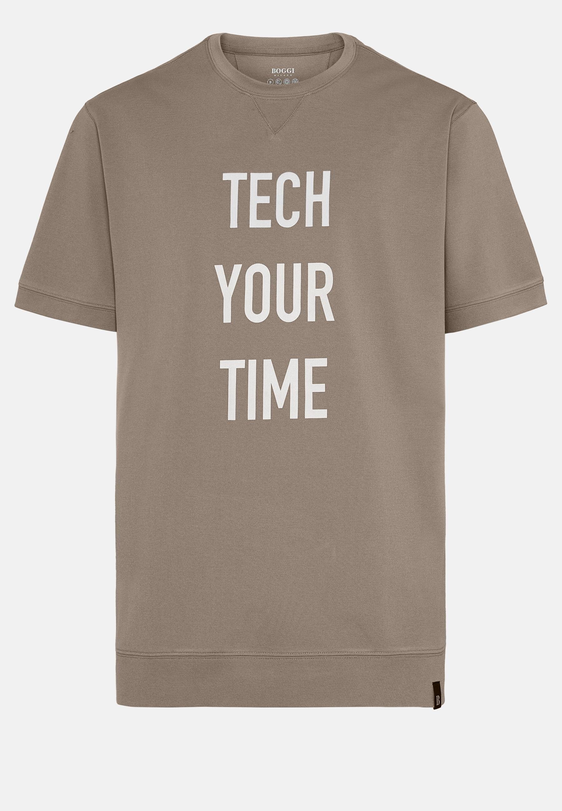Polo T-Shirt in High-Performance Piqu&eacute;, Taupe, Taupe, large image number 5