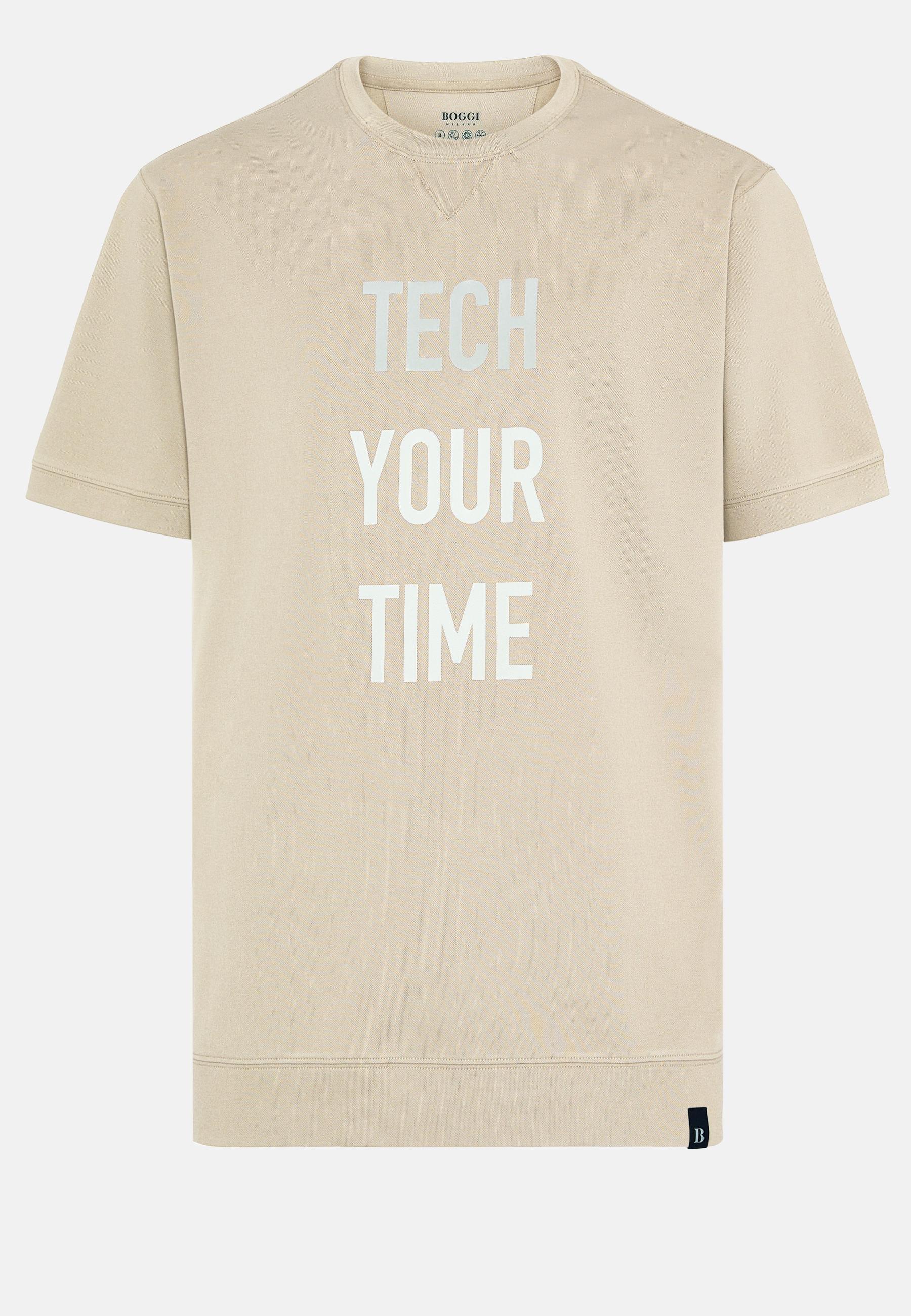High-Performance Pique Polo T-Shirt Beige, , large image number 1