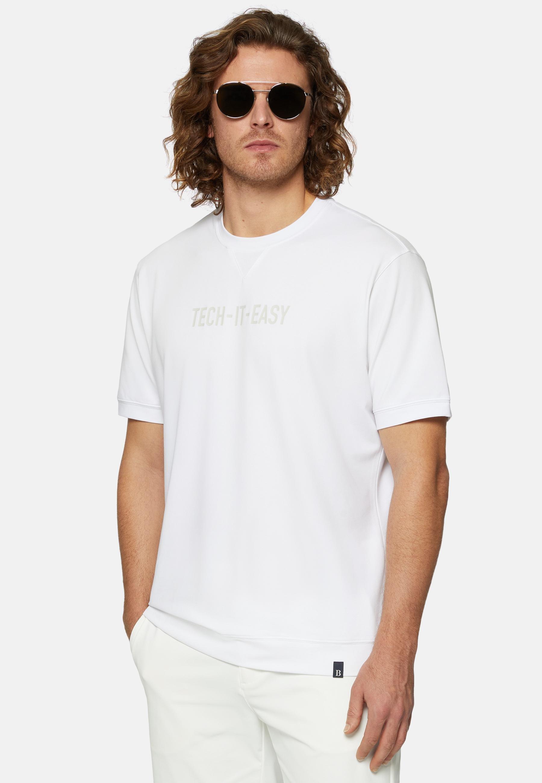 High-Performance Pique Polo T-Shirt White, , large image number 0