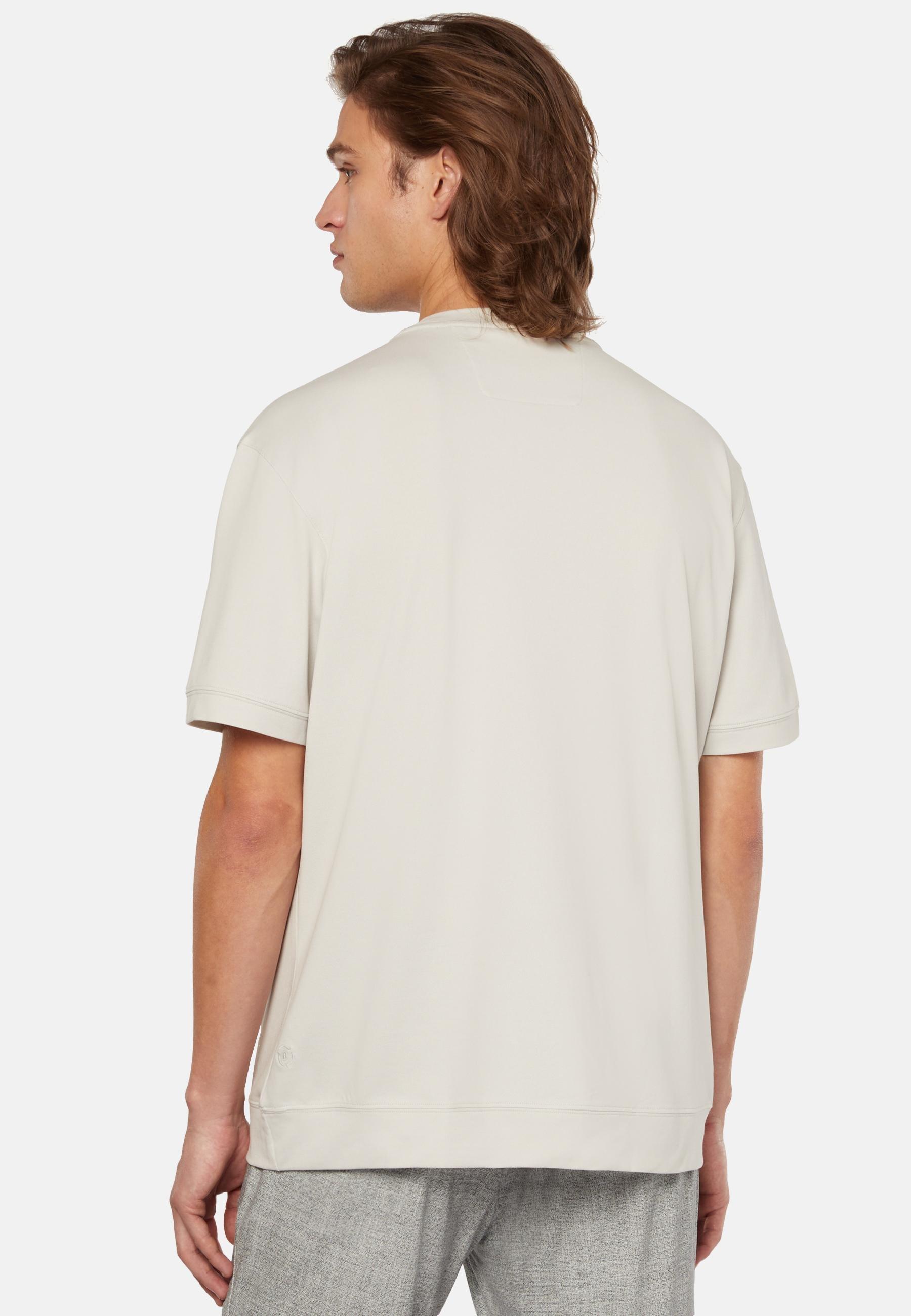 High-Performance Pique Polo T-Shirt Beige, Sand, large image number 3