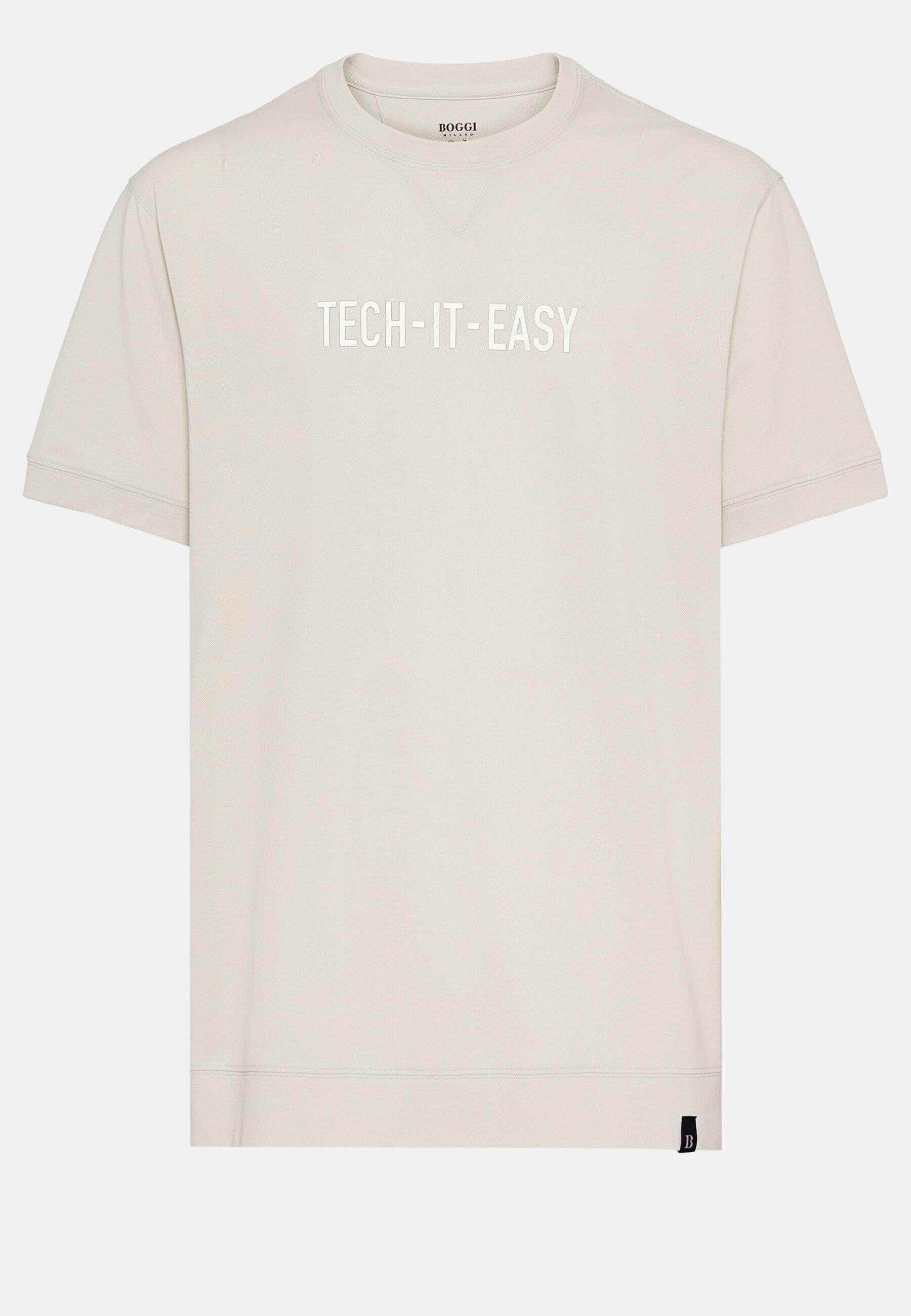 High-Performance Pique Polo T-Shirt Beige, Sand, large image number 4