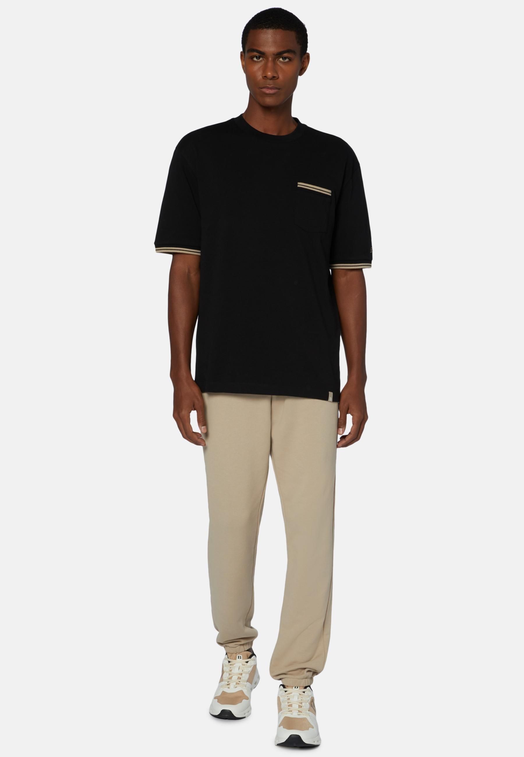Trousers In Organic Cotton Blend Beige, , large image number 1