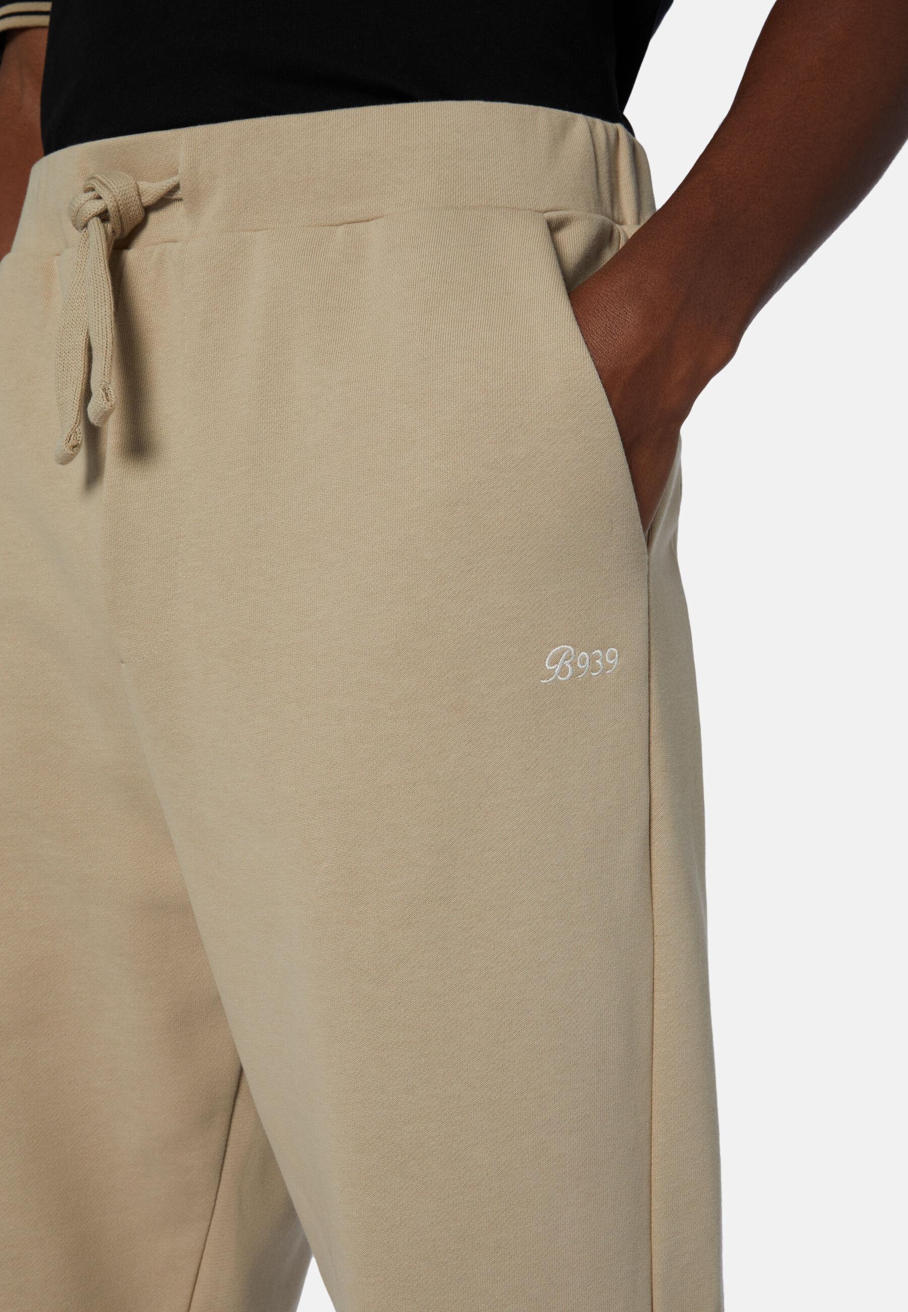 Trousers In Organic Cotton Blend Beige, Beige, large image number 7