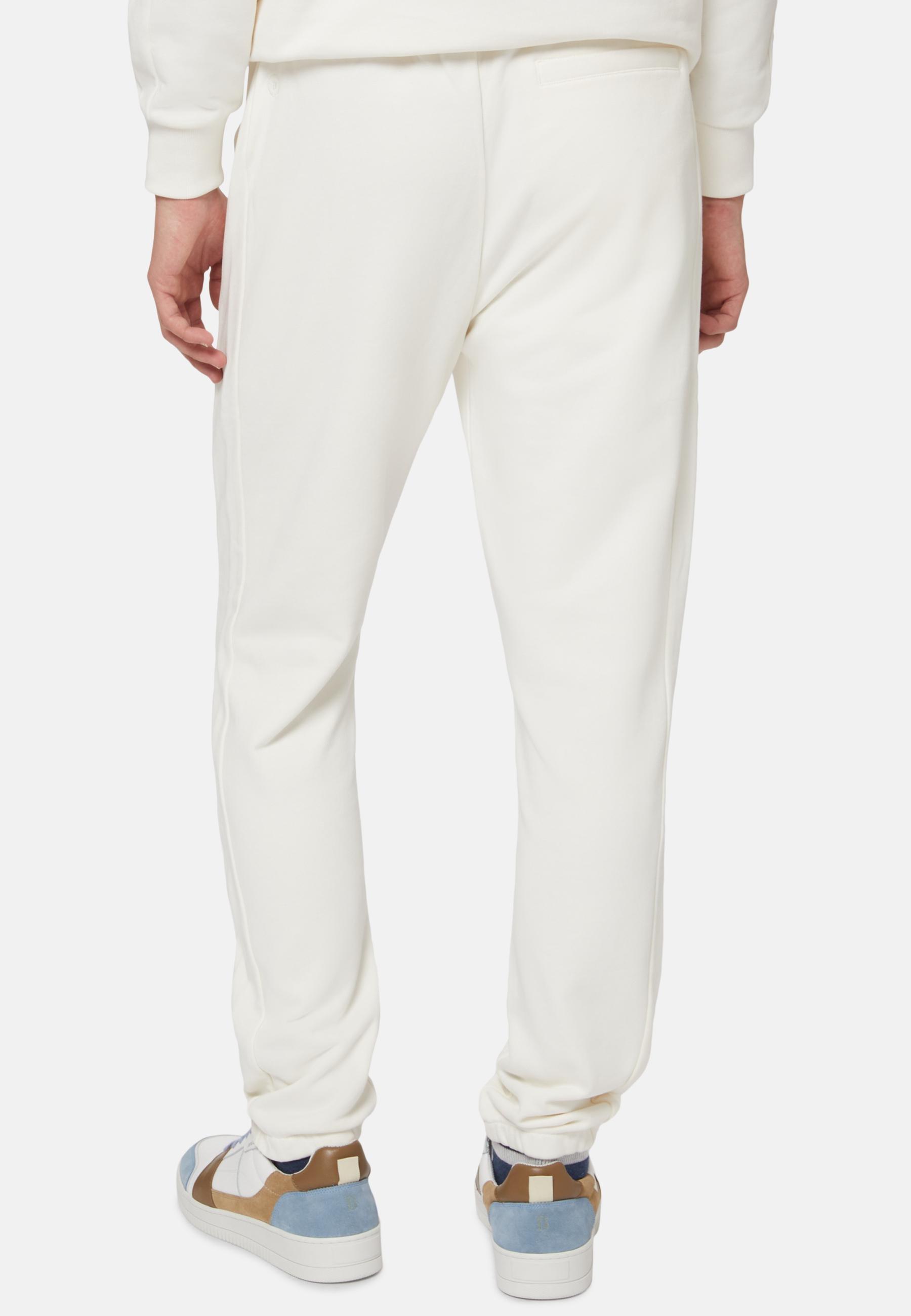 White Trousers In Organic Cotton Blend, , large image number 2