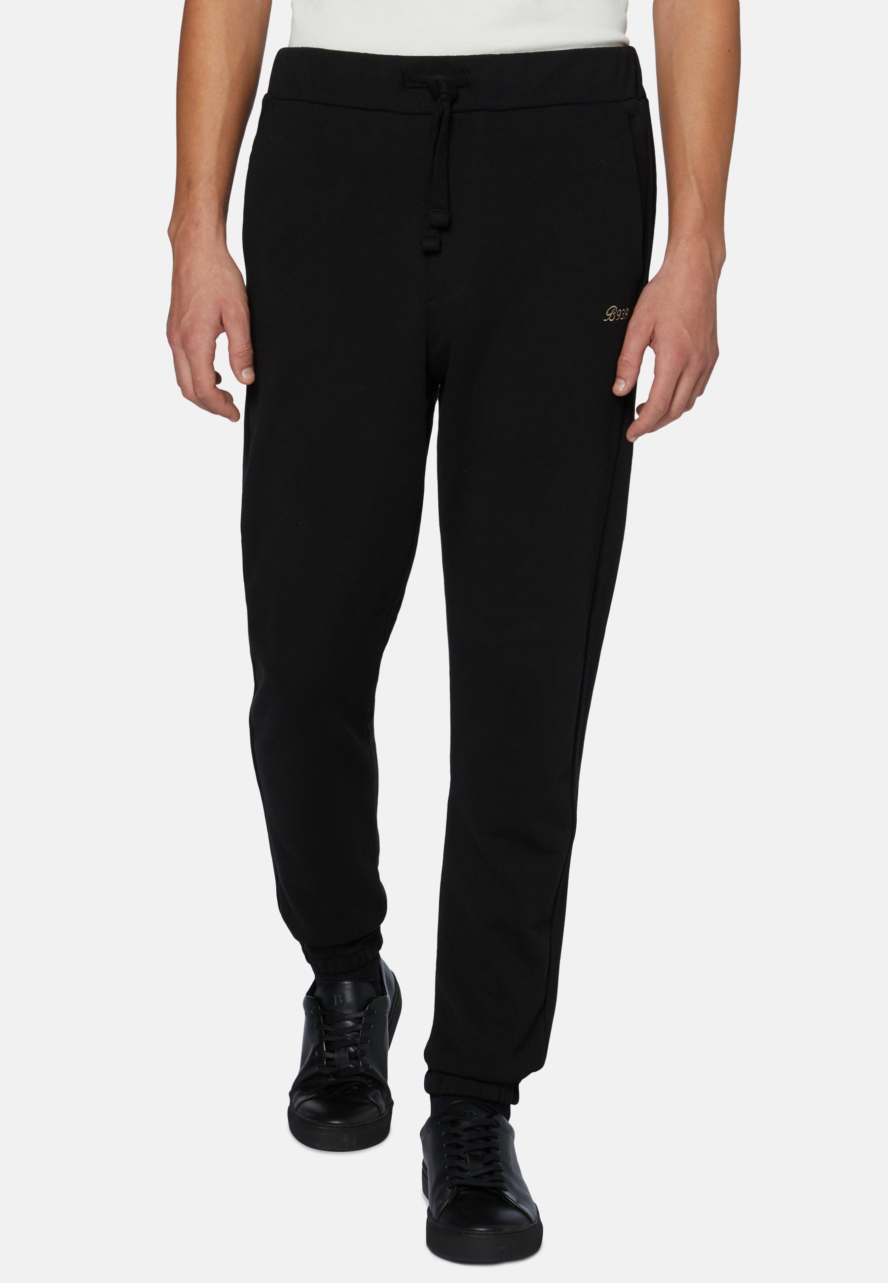 Boggi Milano - Black Organic Cotton Blend Trousers