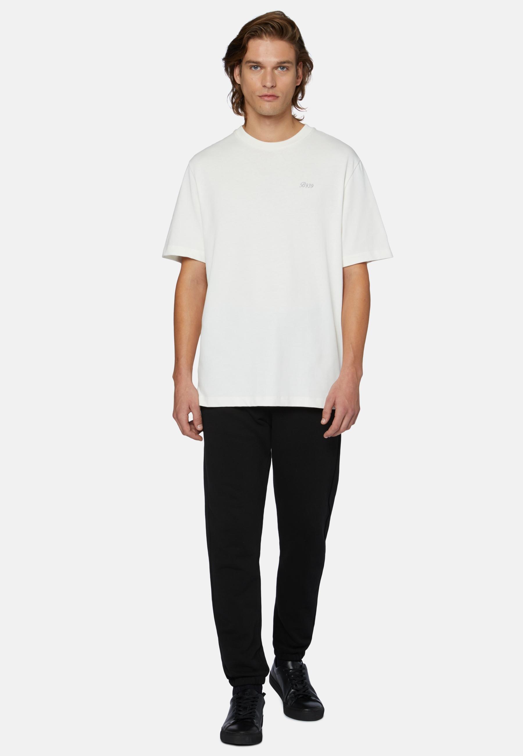 Black Trousers In Organic Cotton Blend, , large image number 1