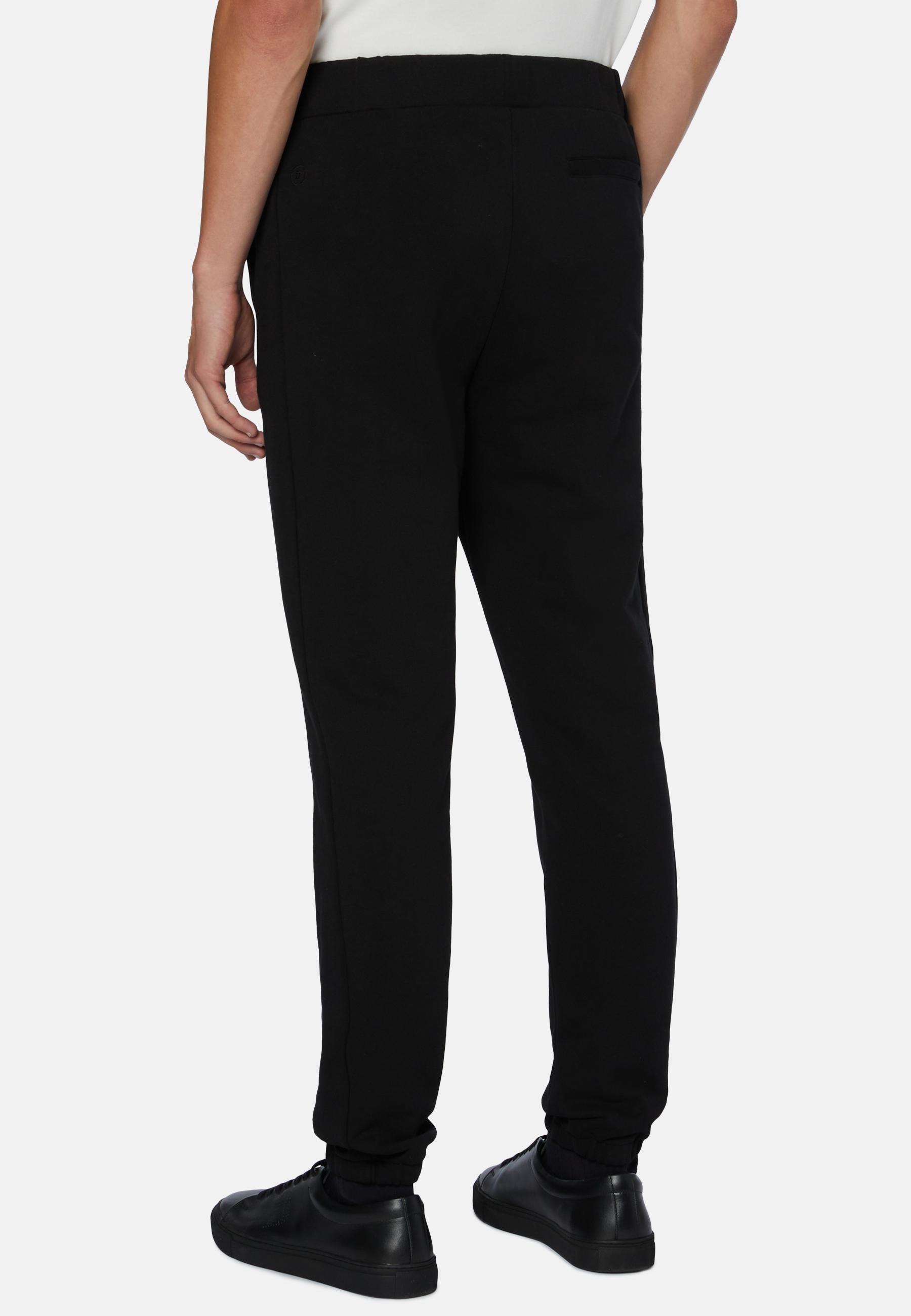 Black Trousers In Organic Cotton Blend, , large image number 2