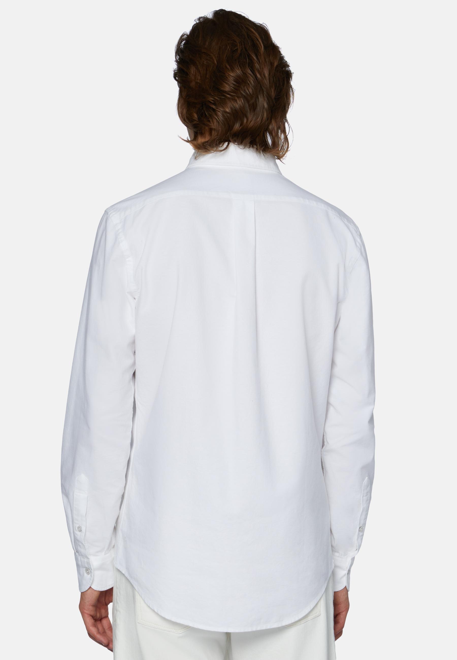 Shirt In Organic Oxford Cotton White, 3901_WHIT, large image number 2