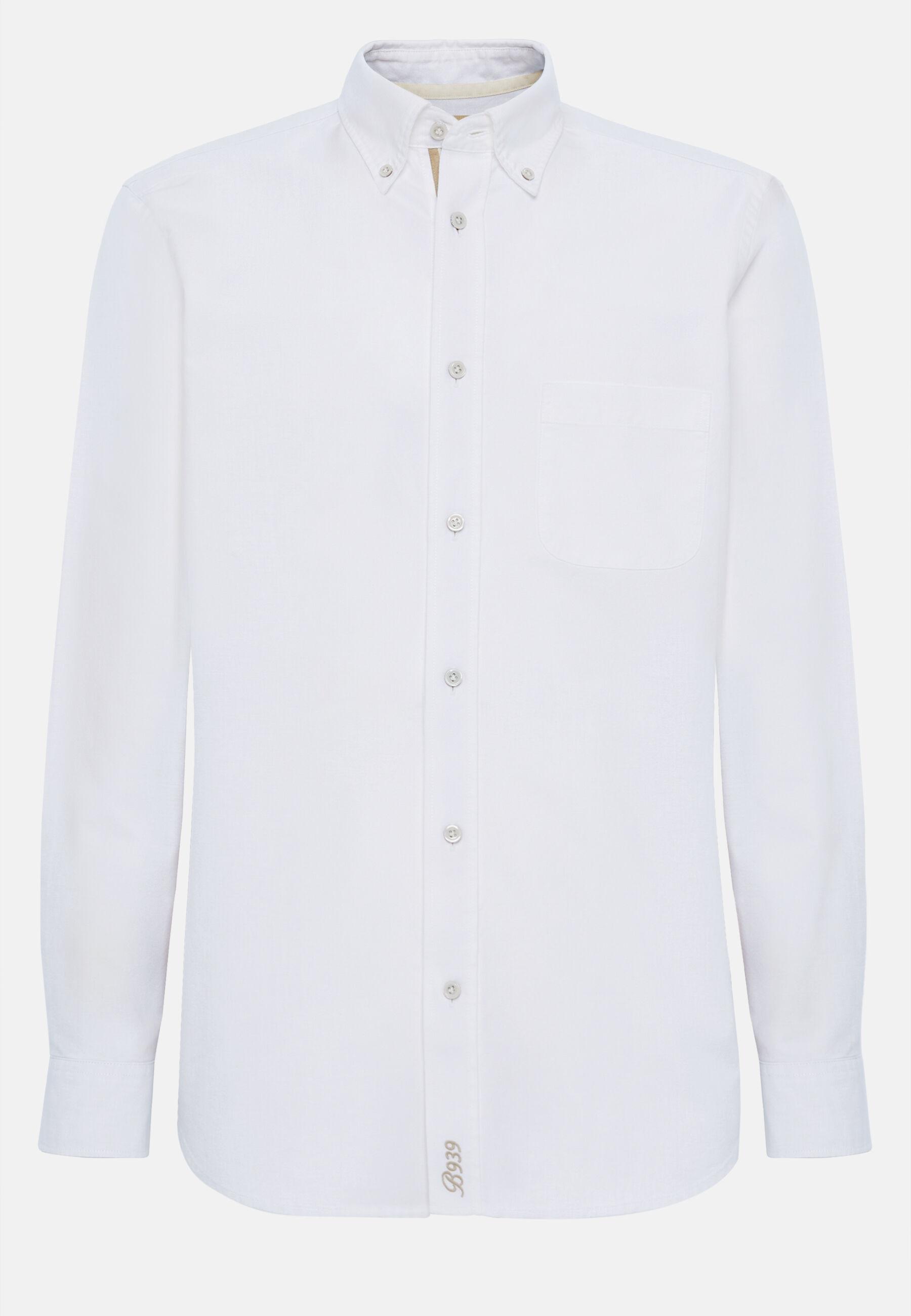 Shirt In Organic Oxford Cotton White, 3901_WHIT, large image number 9