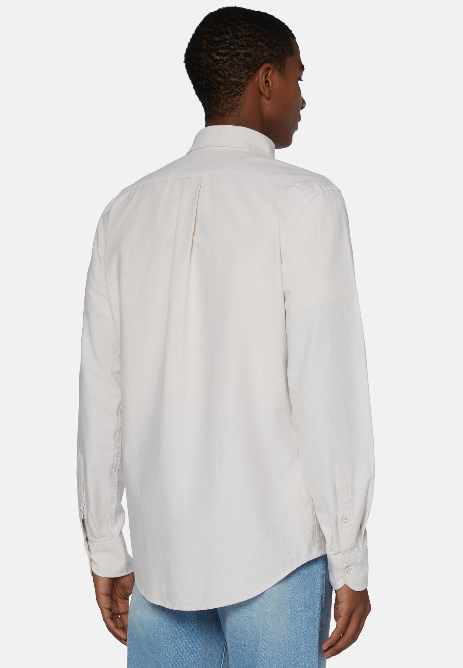 Shirt In Organic Oxford Cotton Beige, Sand, large image number 2