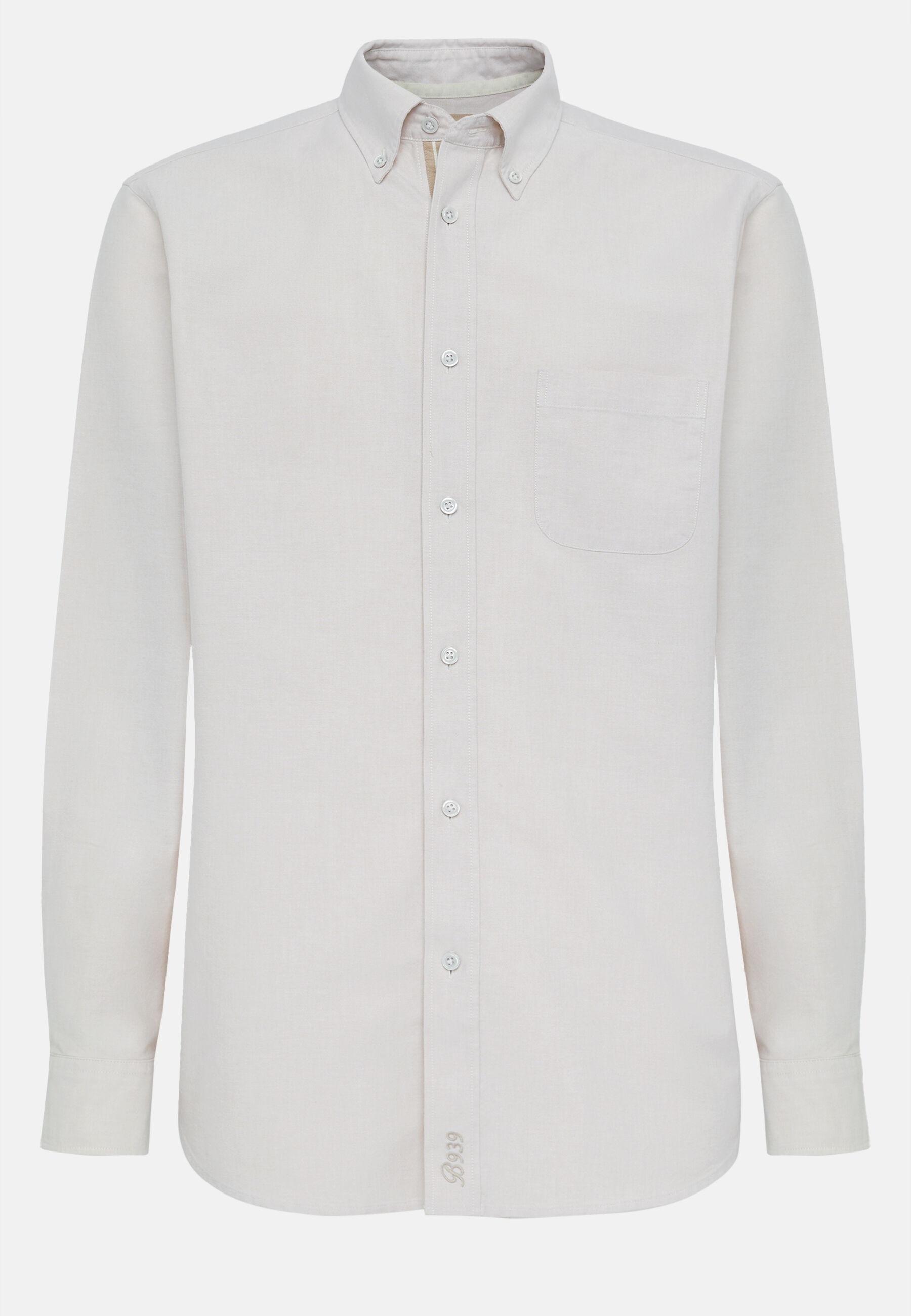 Shirt In Organic Oxford Cotton Beige, 3901_SAND, large image number 9