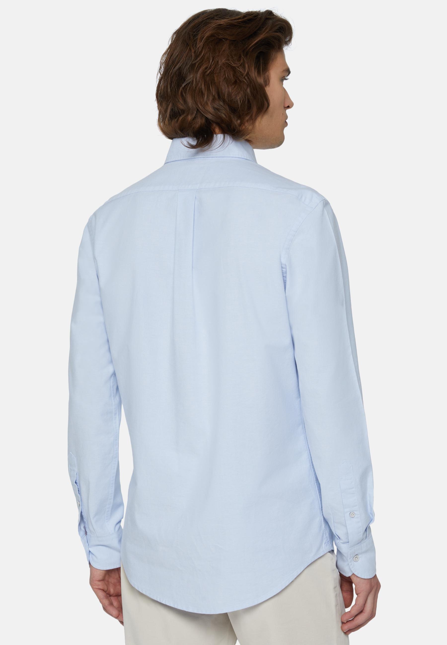 Shirt In Organic Oxford Cotton Blue, Light Blue, large image number 2