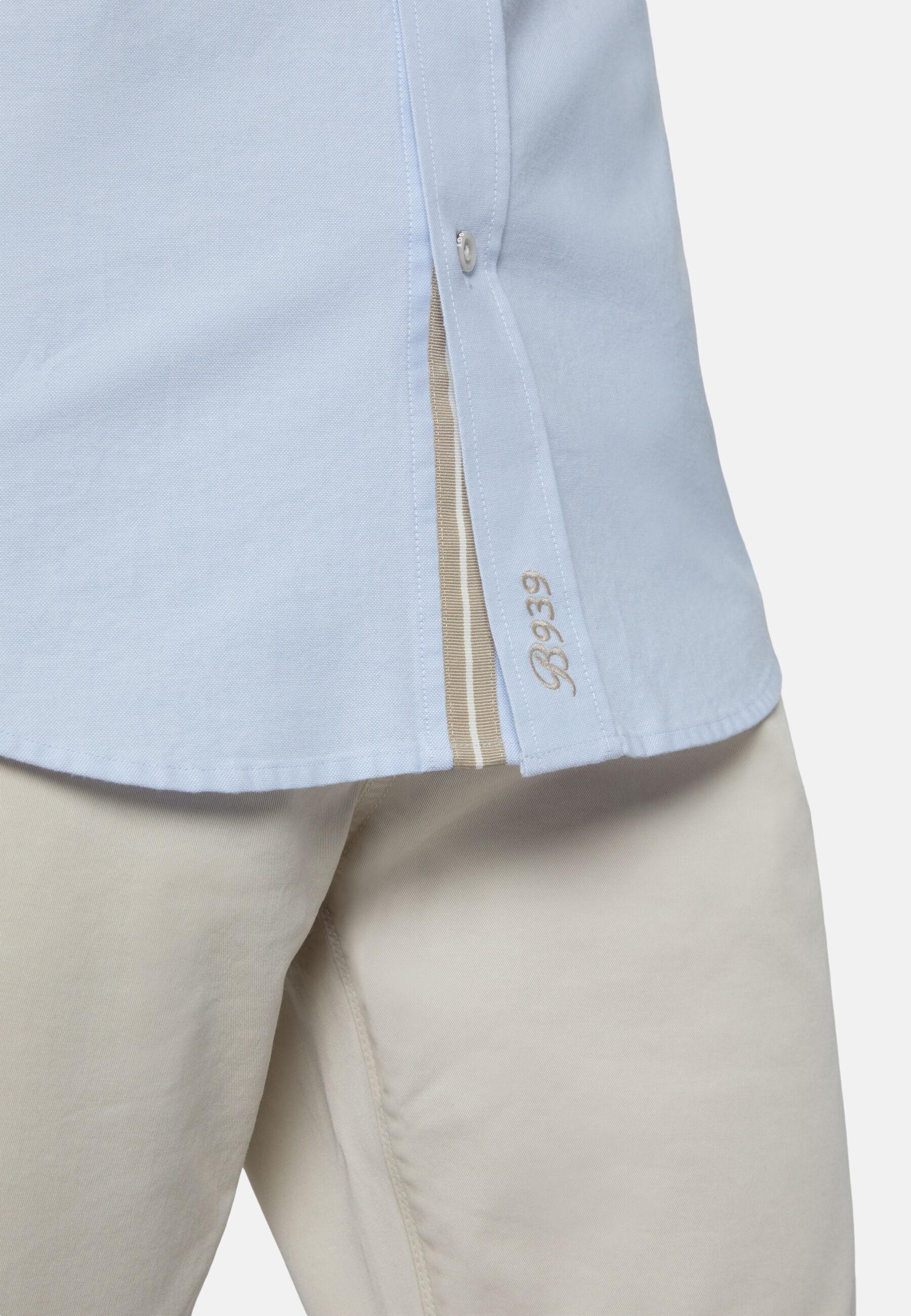 Shirt In Organic Oxford Cotton Blue, Light Blue, large image number 5