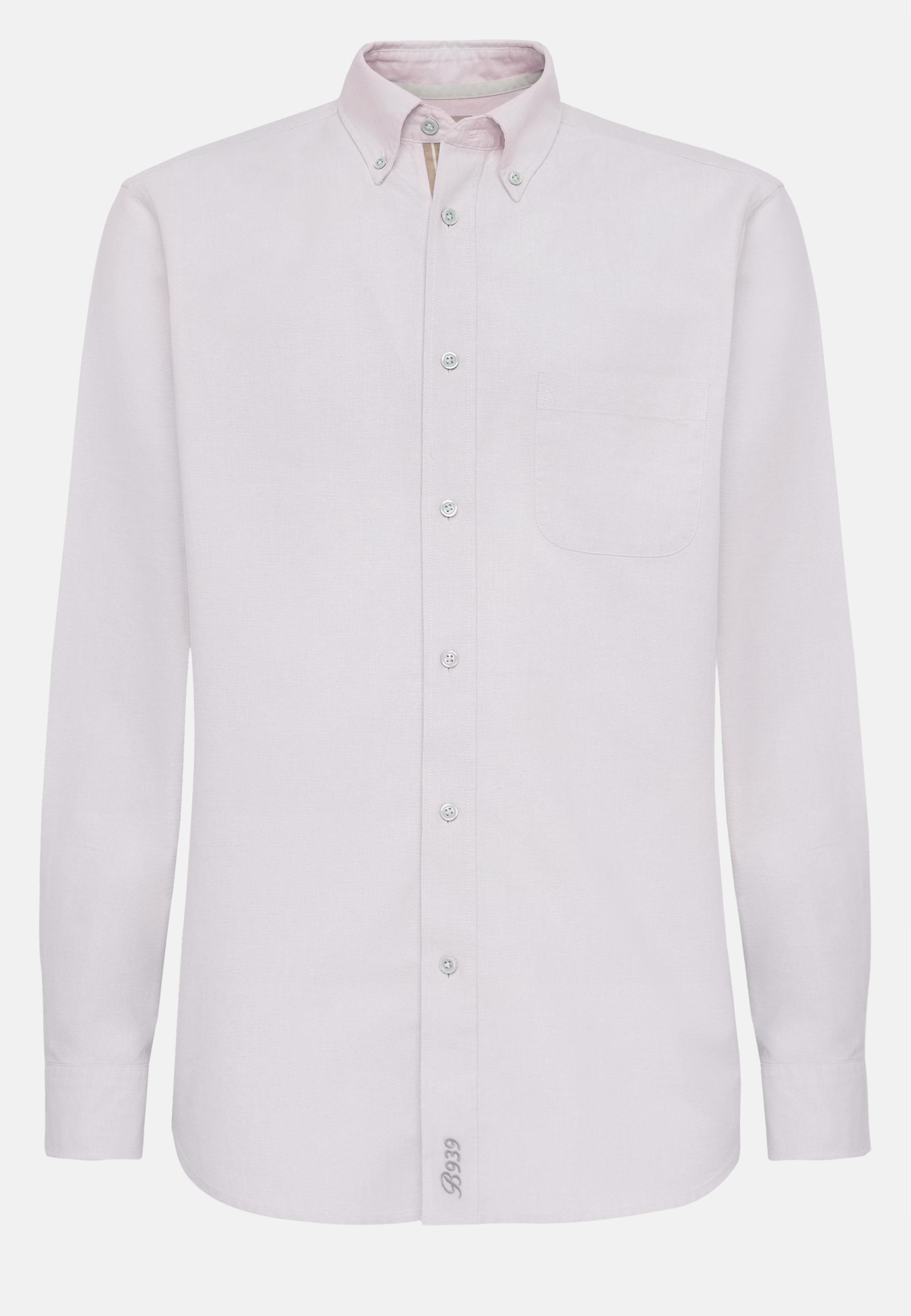 Shirt In Organic Oxford Cotton Pink, , large image number 4