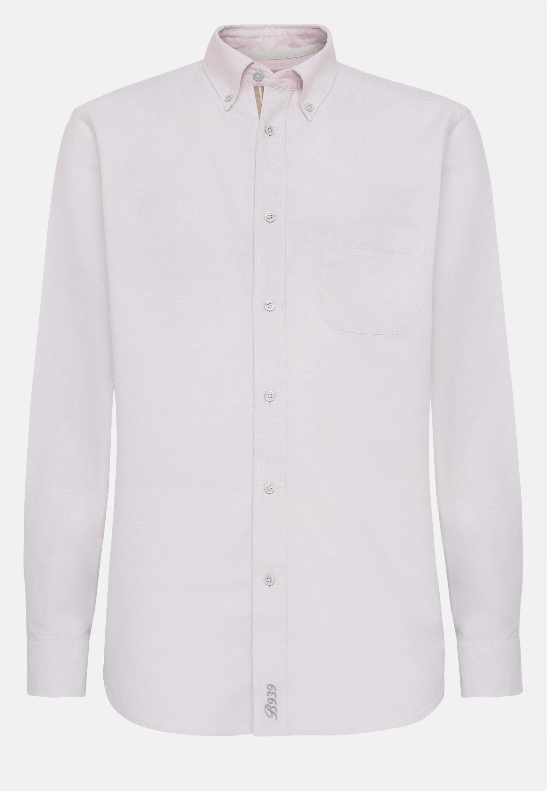 Boggi Milano - Pink Shirt In Organic Oxford Cotton
