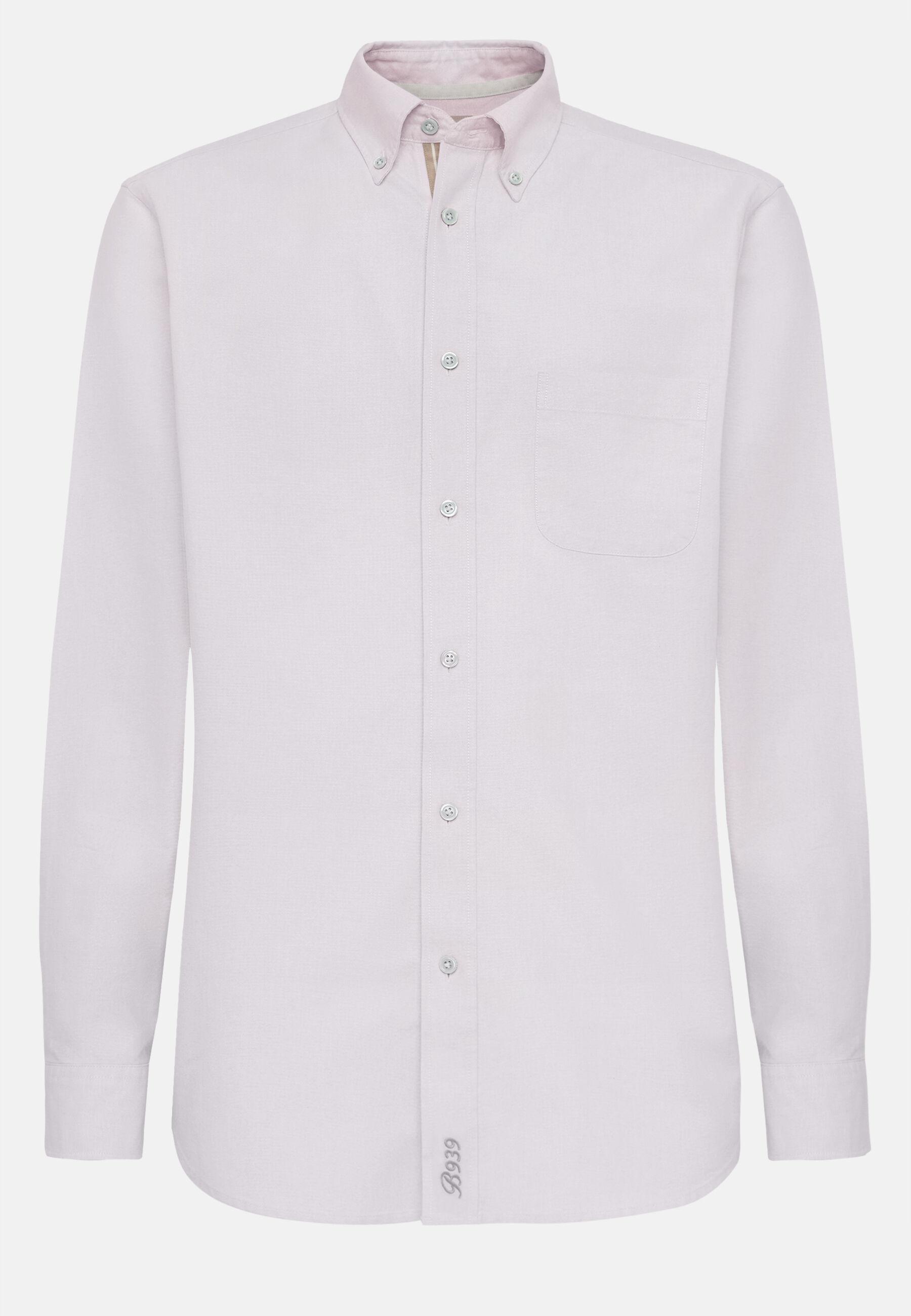 Shirt In Organic Oxford Cotton Pink, Pink, large image number 9