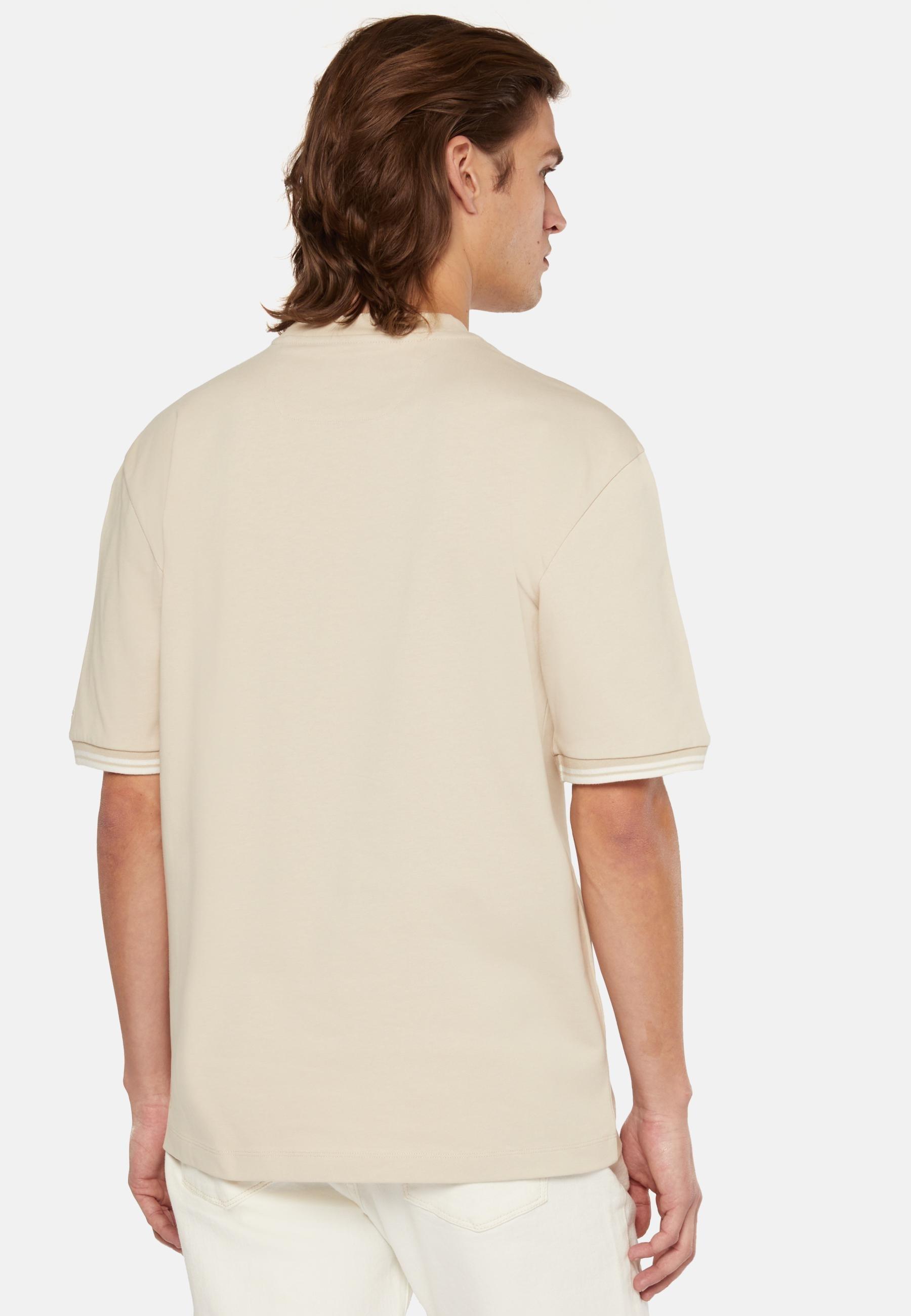 Organic Cotton Blend T-Shirt Beige, , large image number 1