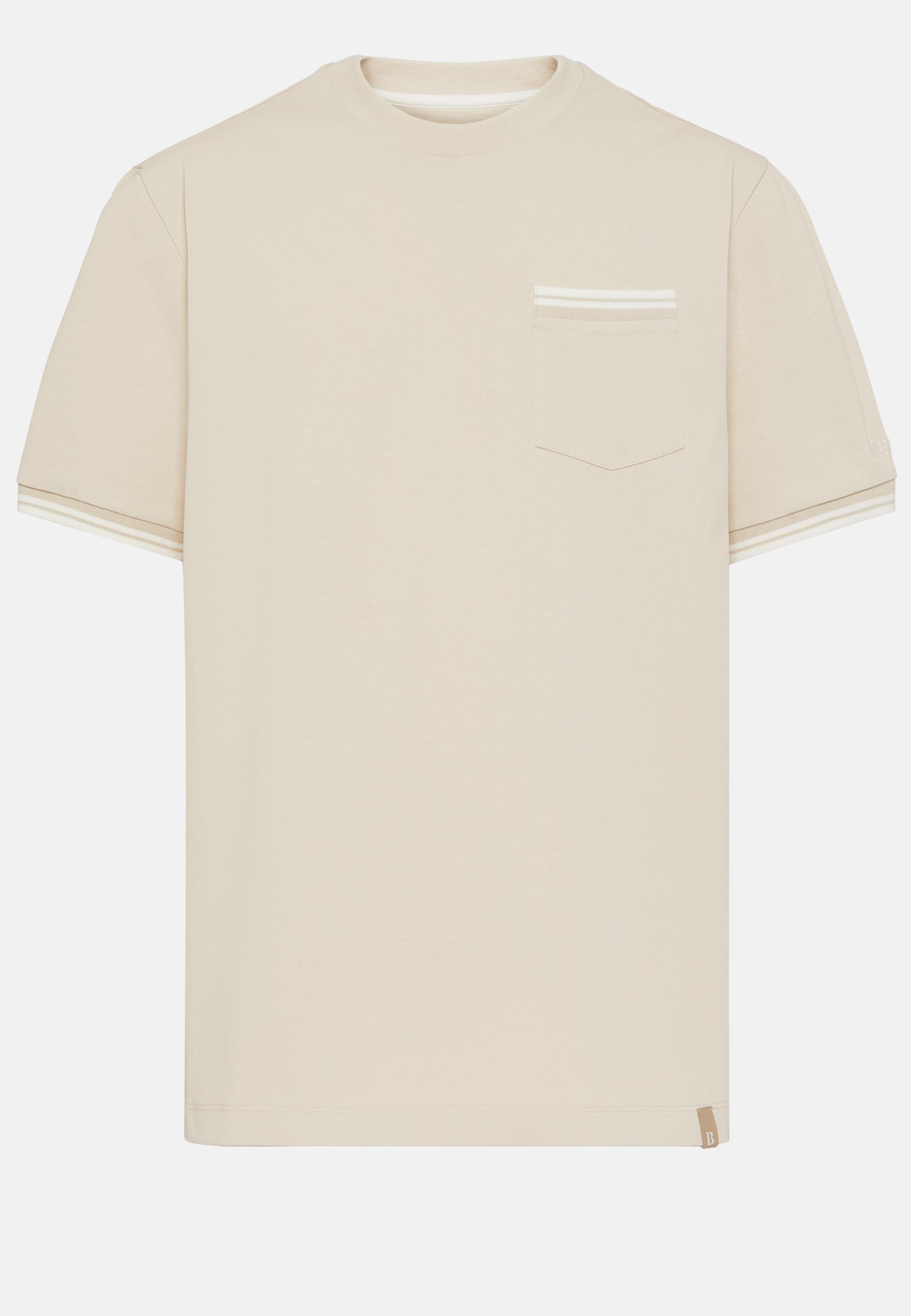 Organic Cotton Blend T-Shirt Beige, Sand, large image number 2