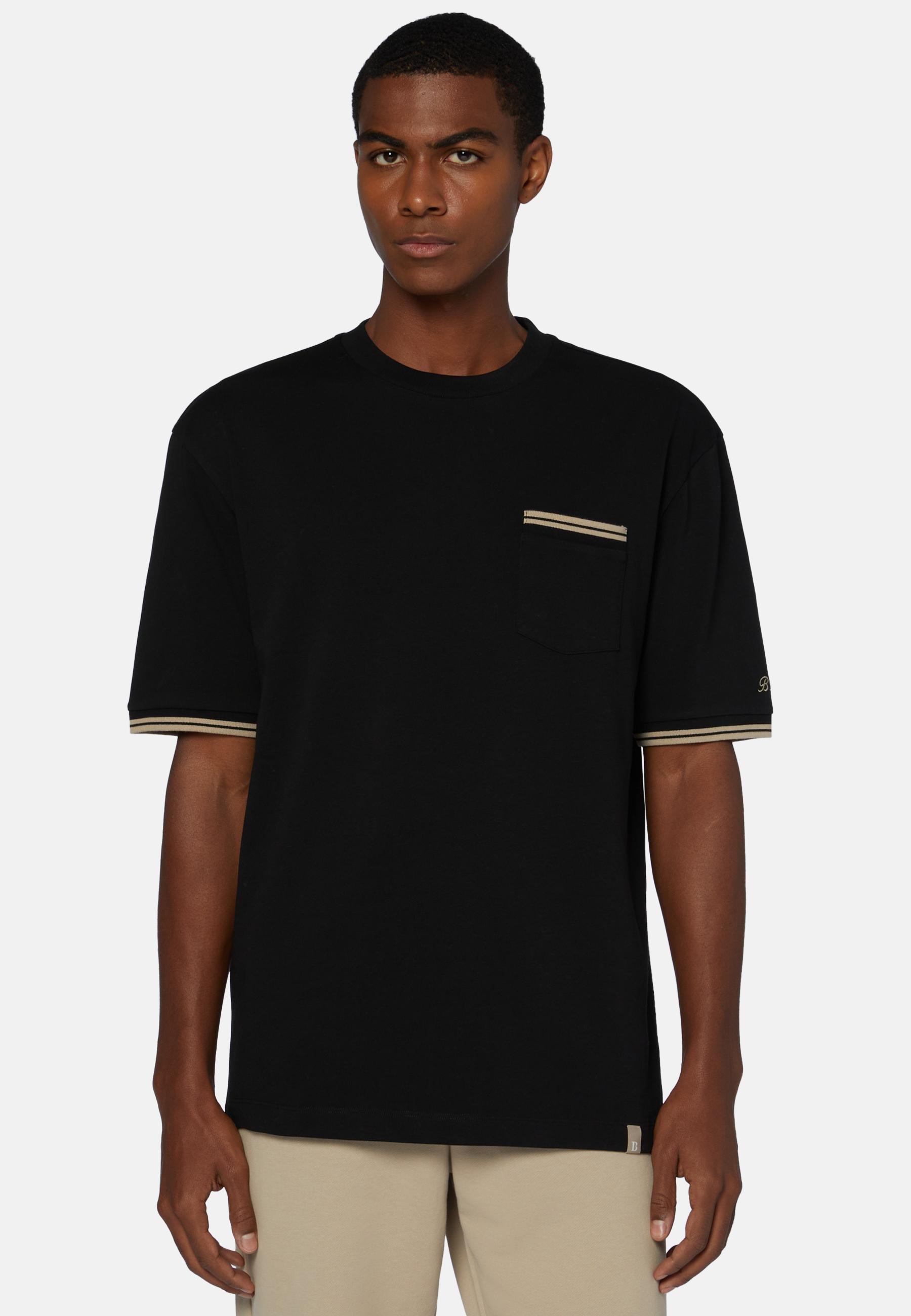 Organic Cotton Blend T-Shirt Black, , large image number 0