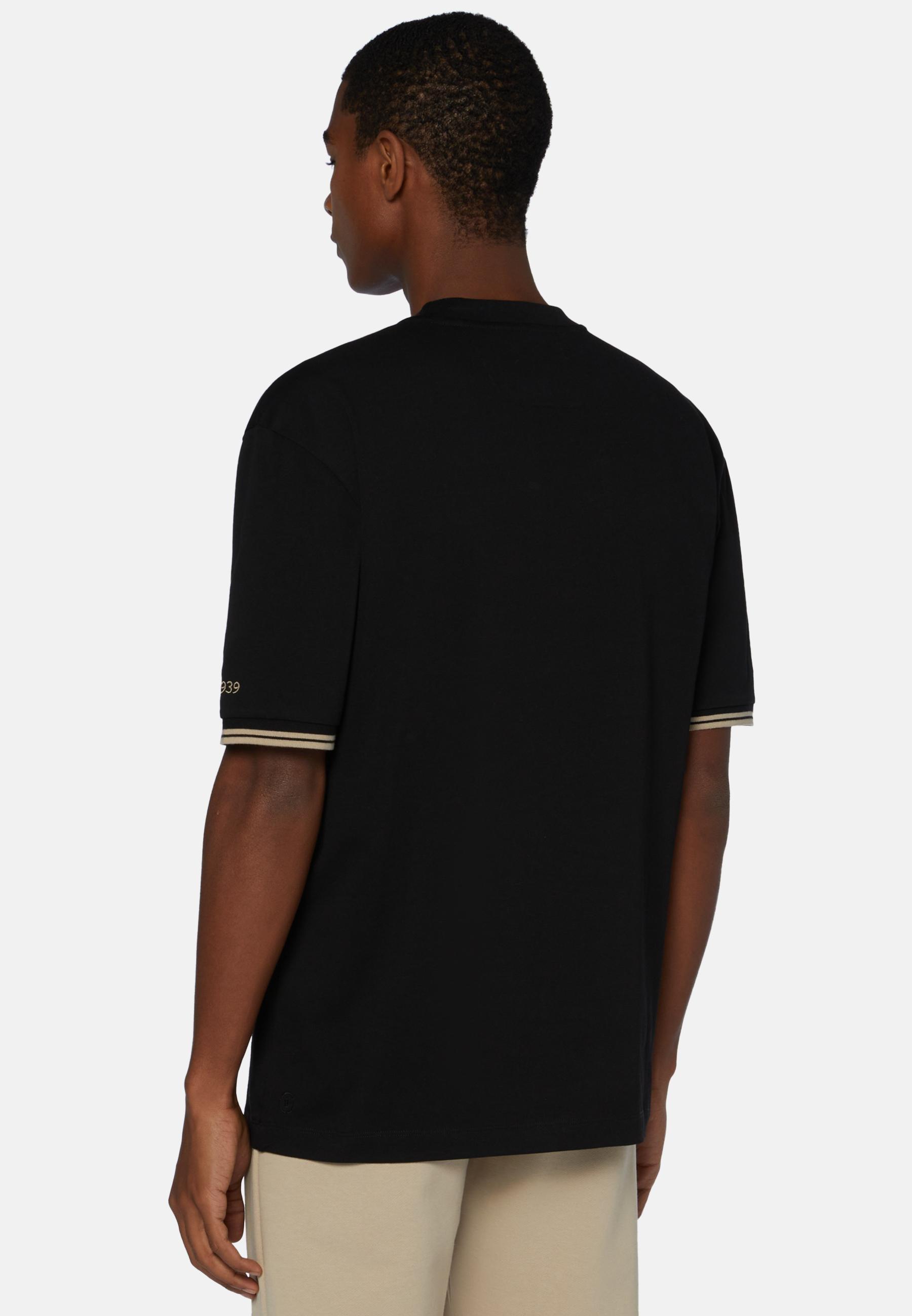 Organic Cotton Blend T-Shirt Black, , large image number 2