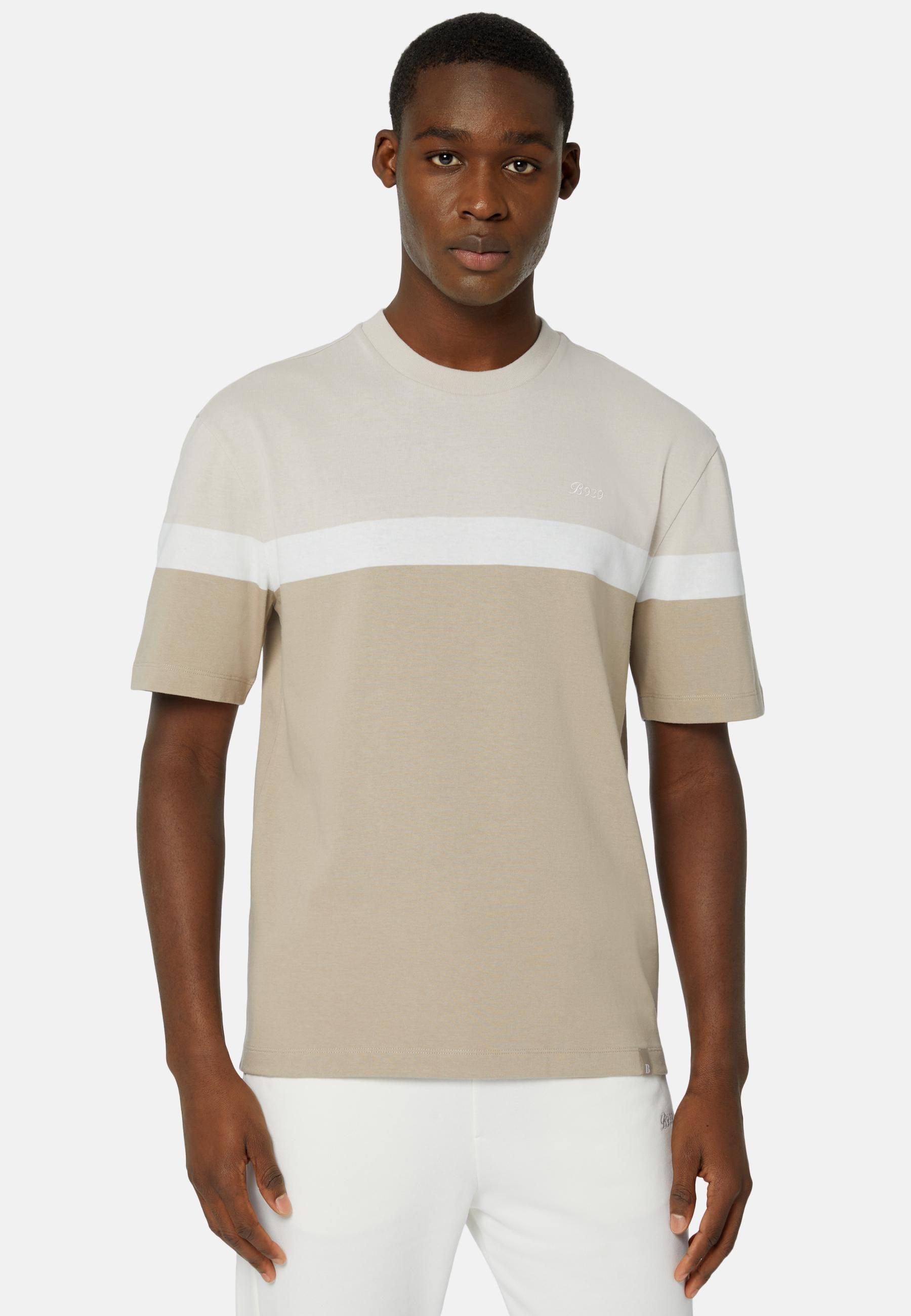 Organic Cotton Blend T-Shirt Beige, , large image number 0