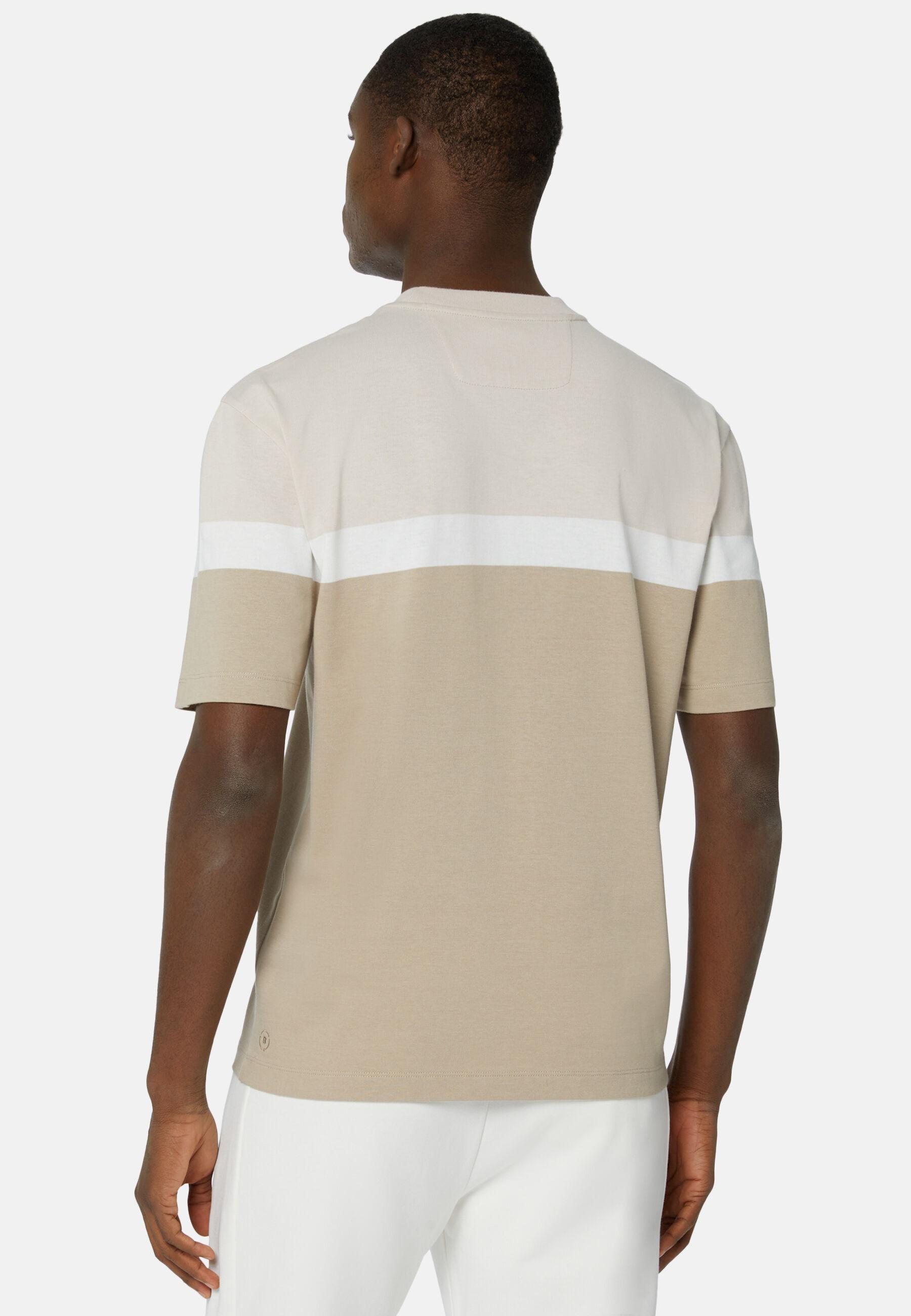 Organic Cotton Blend T-Shirt Beige, Beige, medium