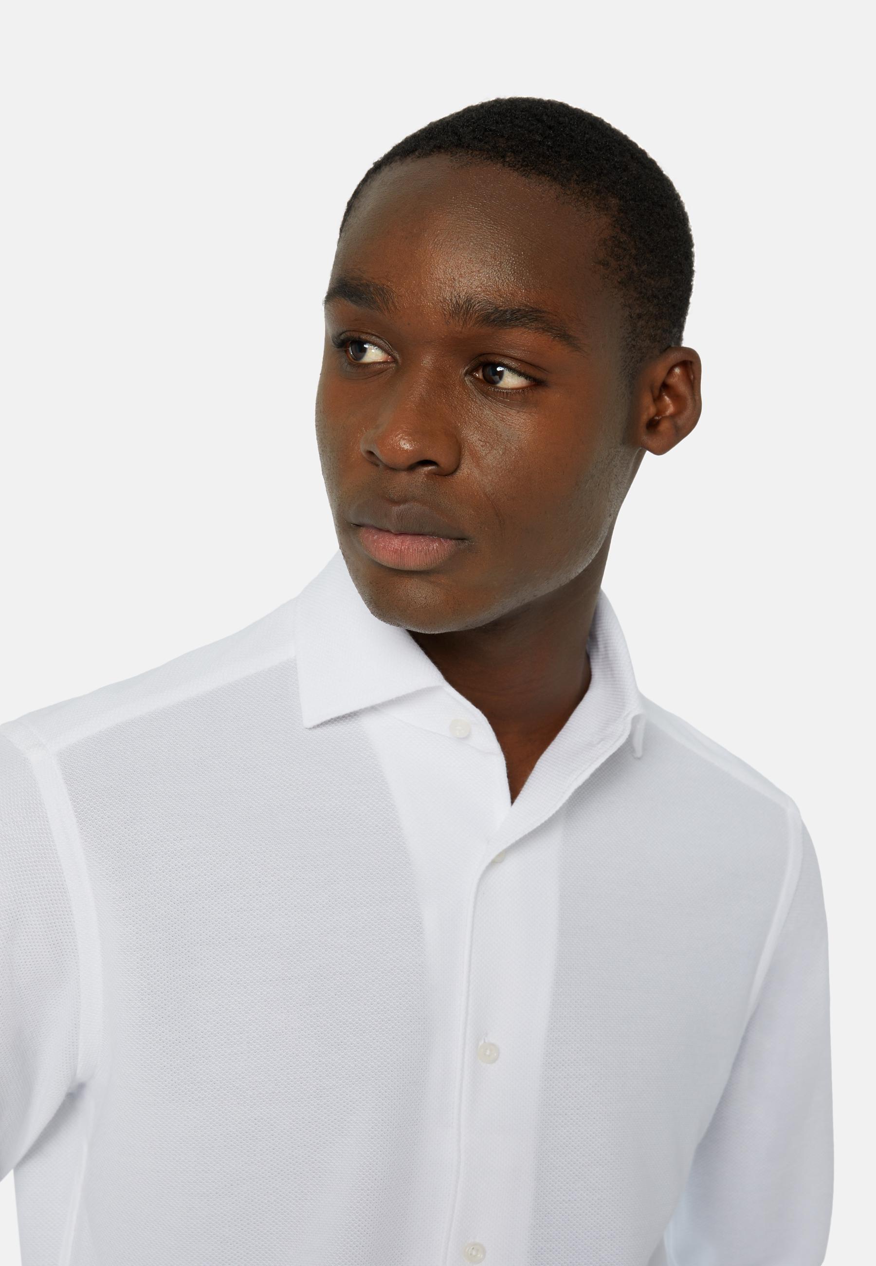 Regular Fit Japanese Jersey Polo Shirt White, White, large image number 1