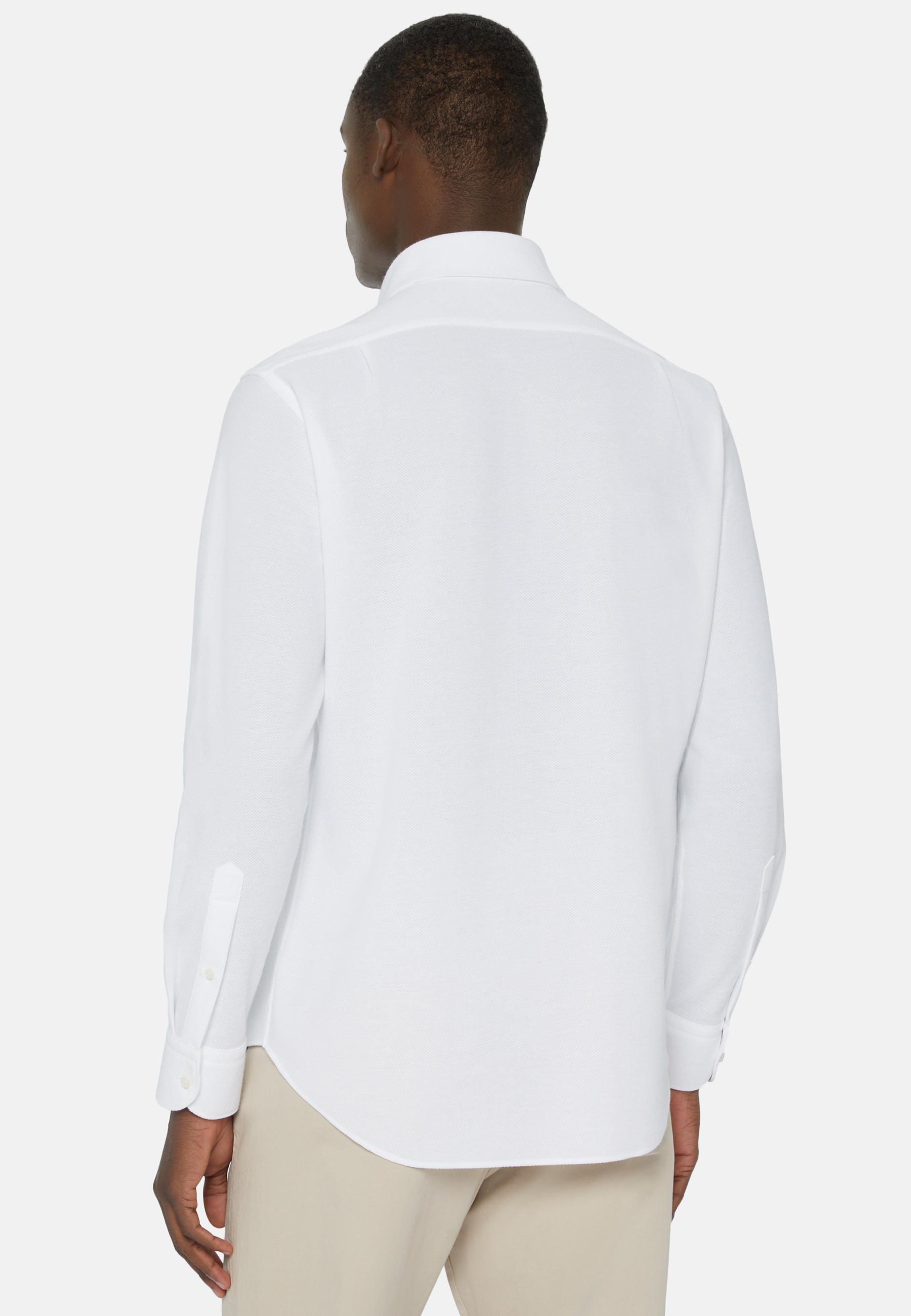 Regular Fit Japanese Jersey Polo Shirt White, White, large image number 2